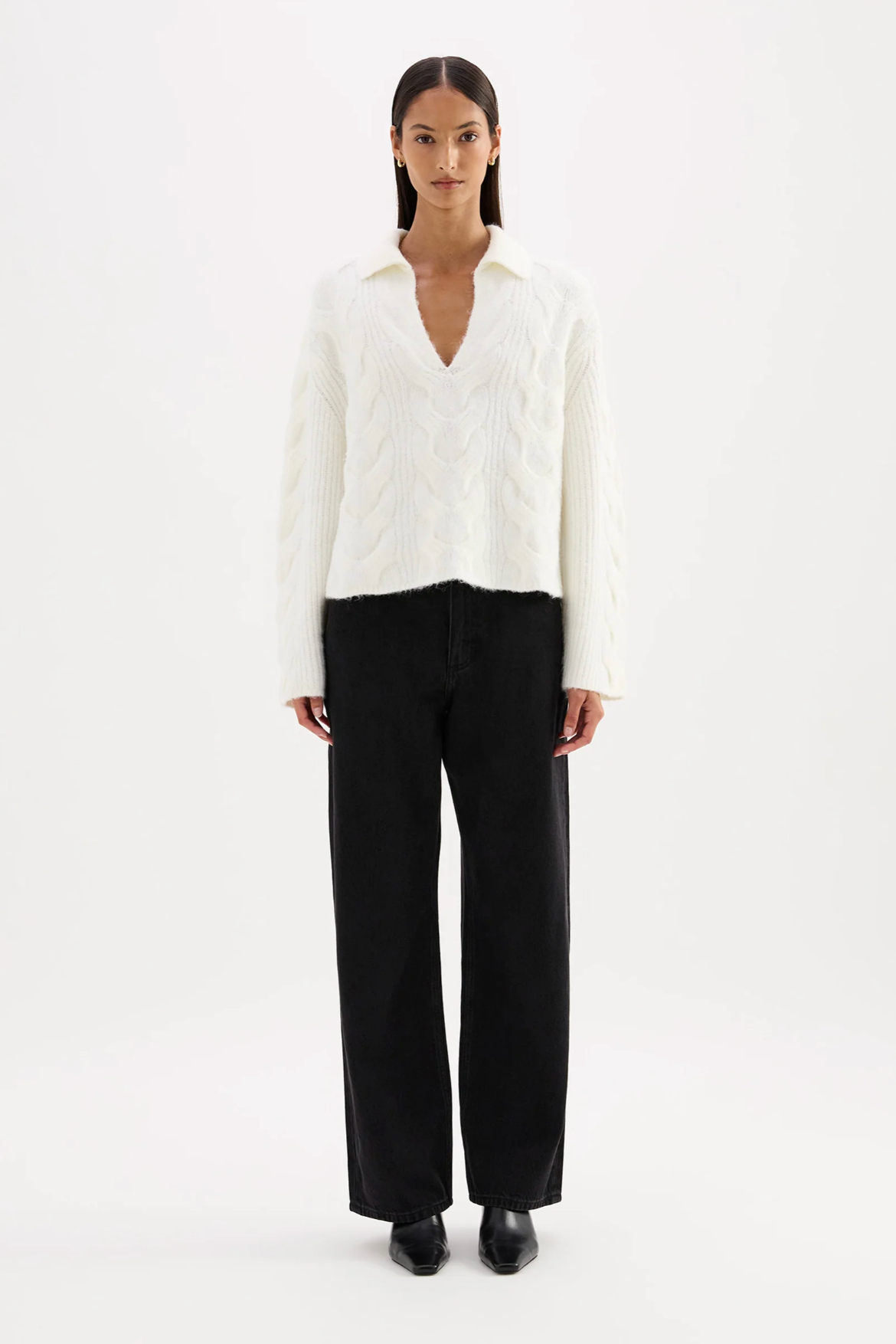 Nude Lucy | Anise Cable Knit - Salt