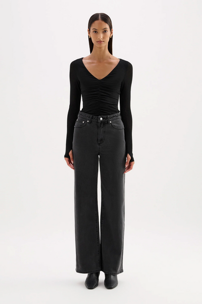 Nude Lucy | Gigi Mesh Top - Black