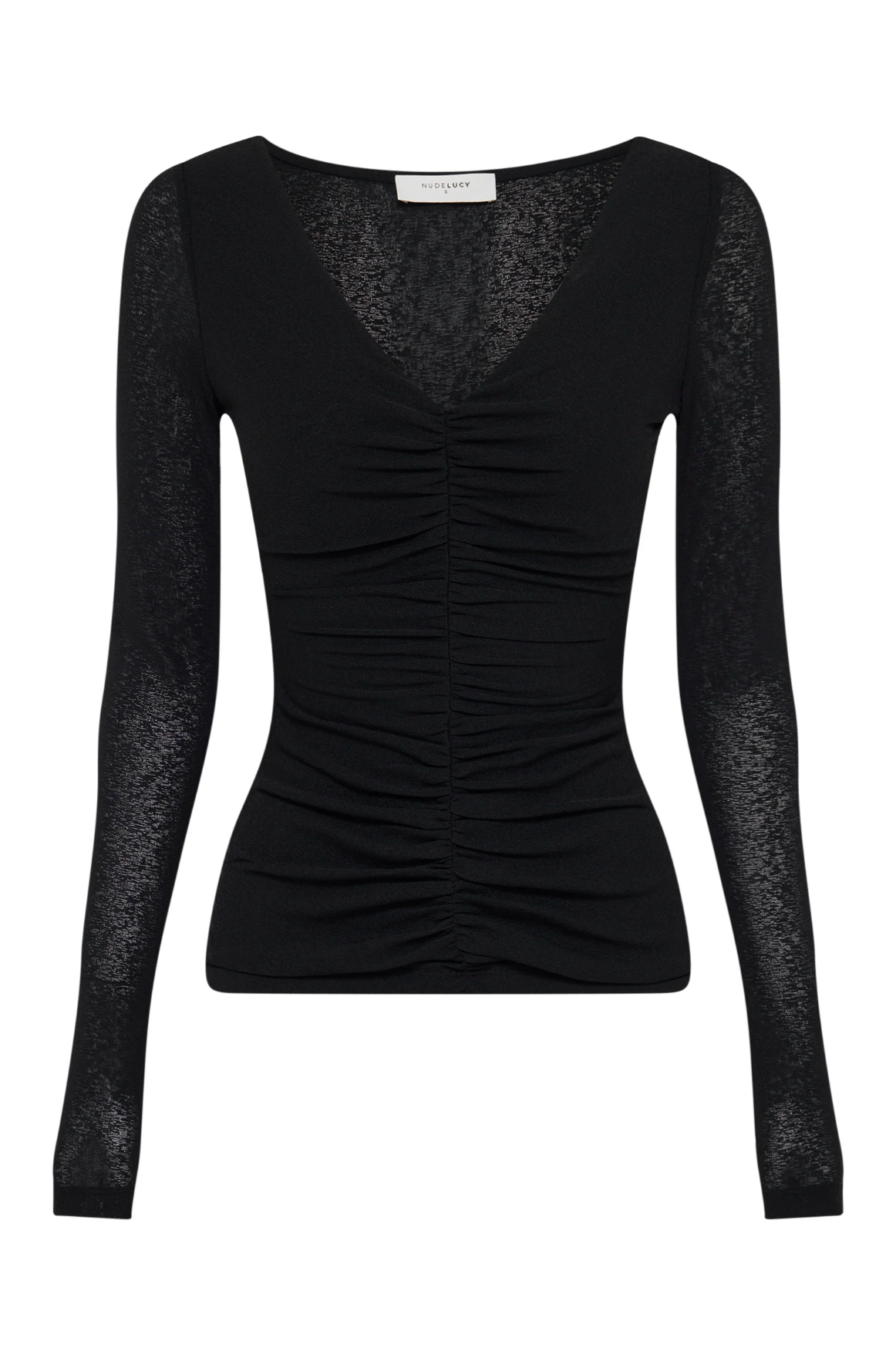 Nude Lucy | Gigi Mesh Top - Black