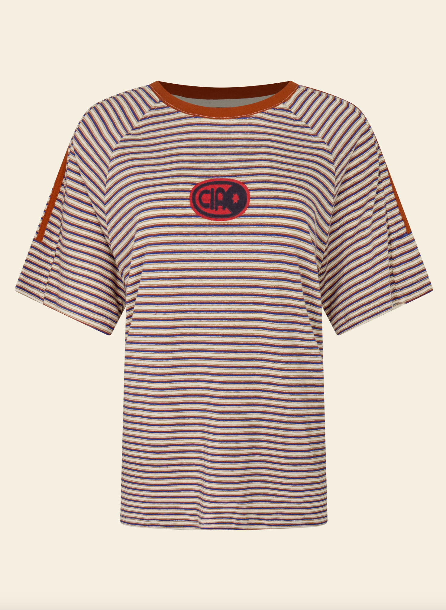 Ciao Ciao Vacation | Amber Stripe Racer Tee