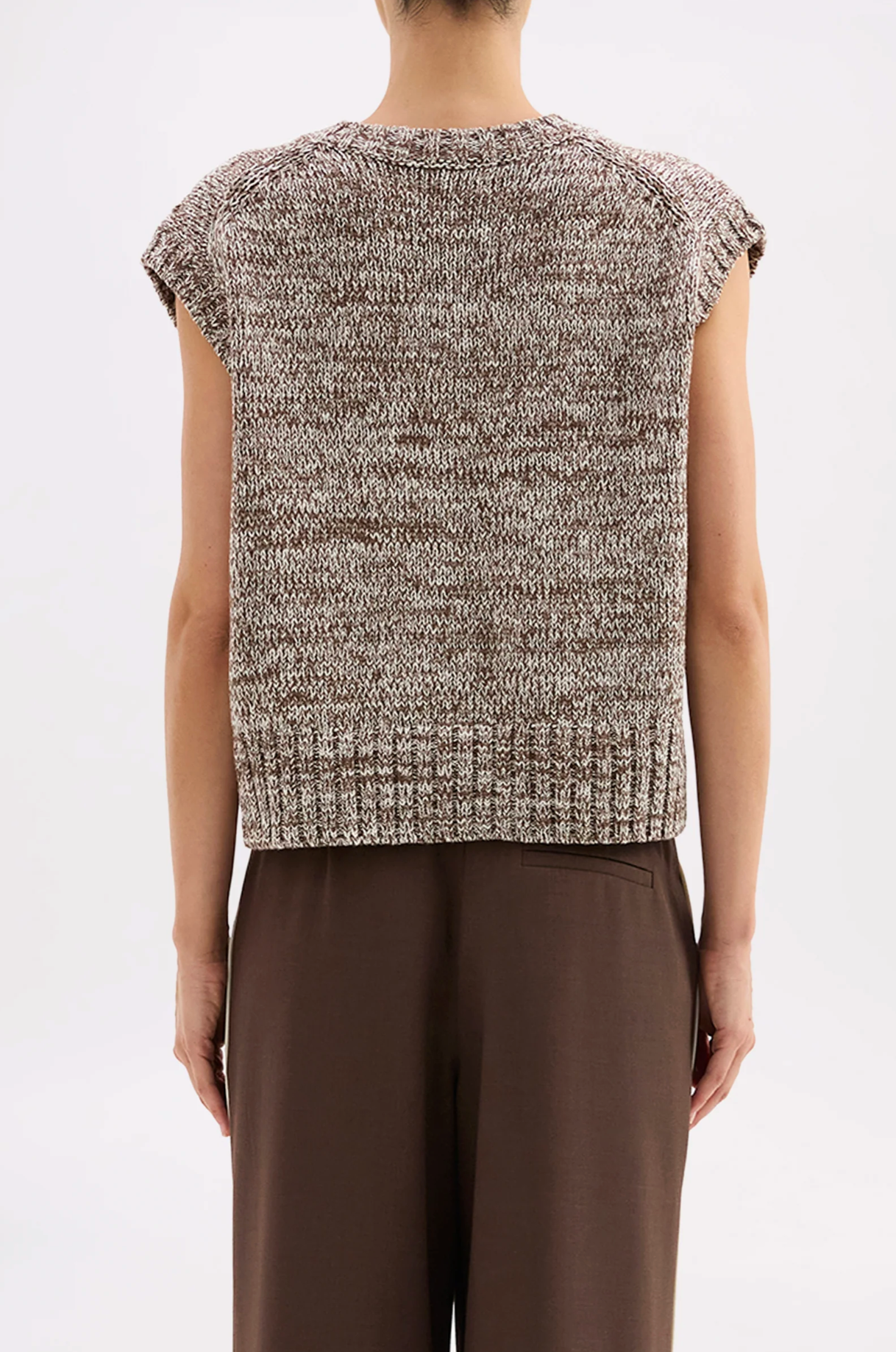 Nude Lucy | Mila Knit Vest - Walnut Speckle