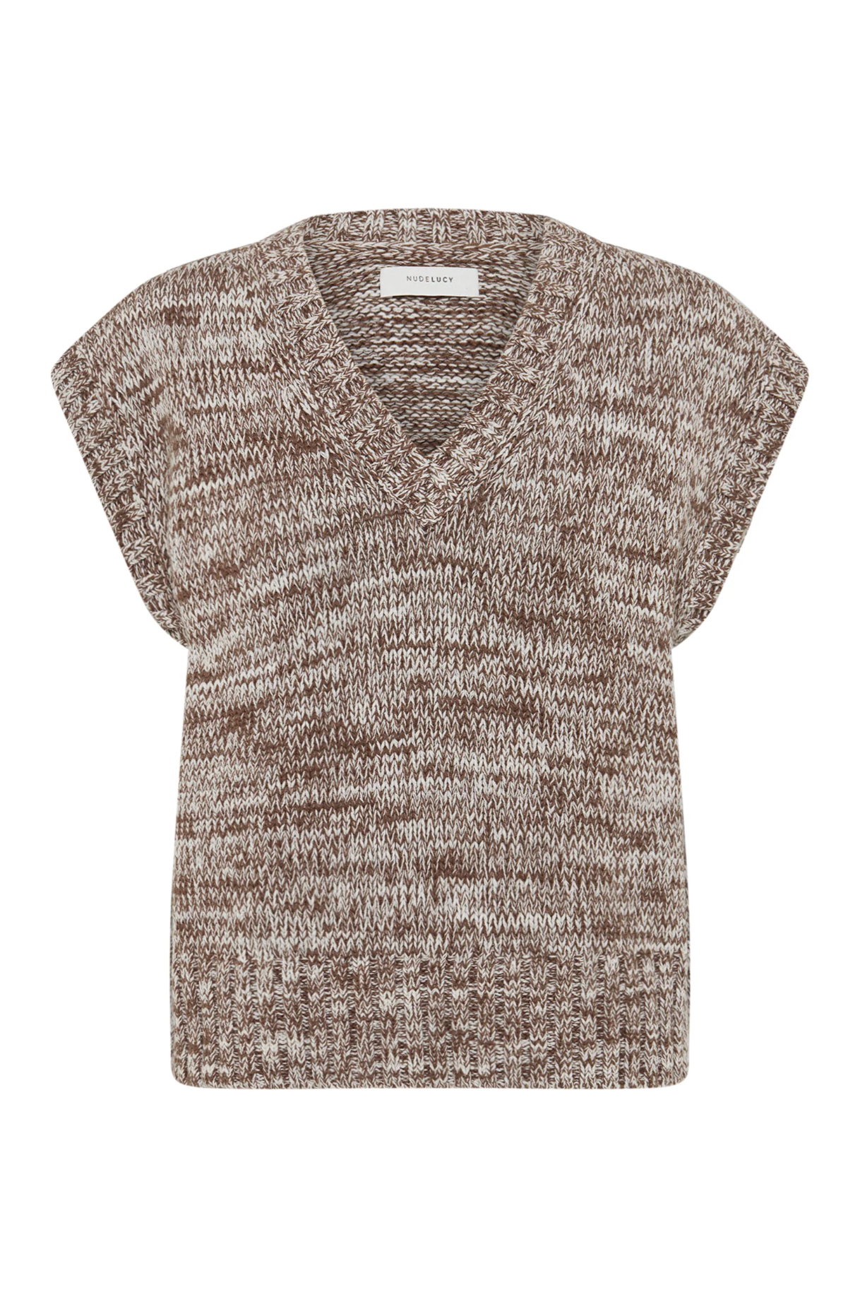 Nude Lucy | Mila Knit Vest - Walnut Speckle