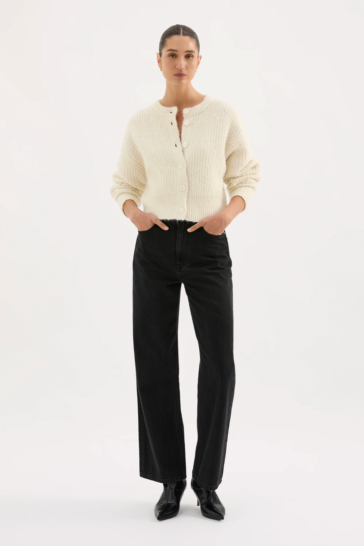 Nude Lucy | Nixon Cropped Cardigan - Ivory