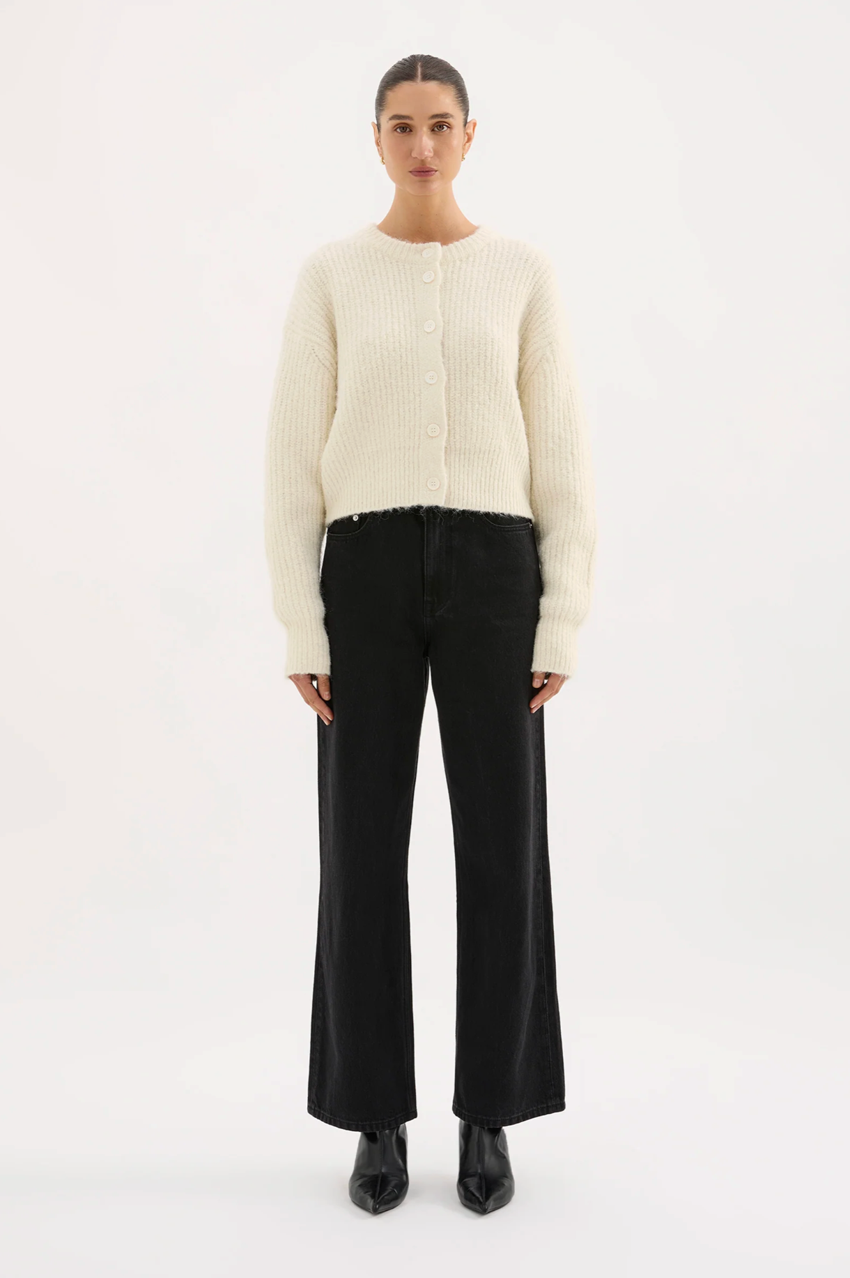Nude Lucy | Nixon Cropped Cardigan - Ivory