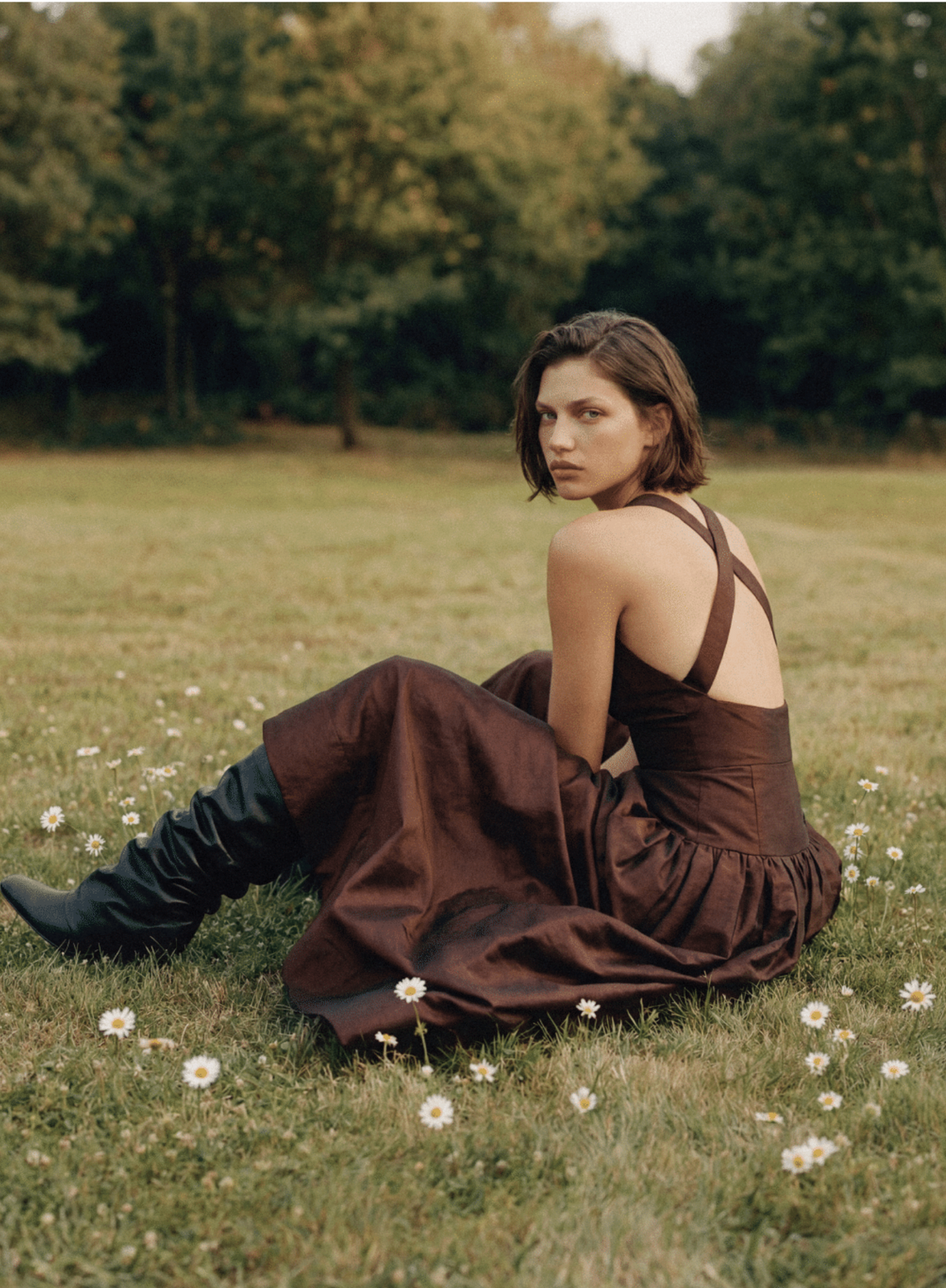 Hansen & Gretel | Iris Taffeta Gown - Choc