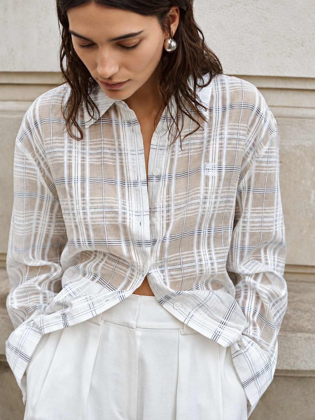Elka Collective | Onyx Shirt - White Check