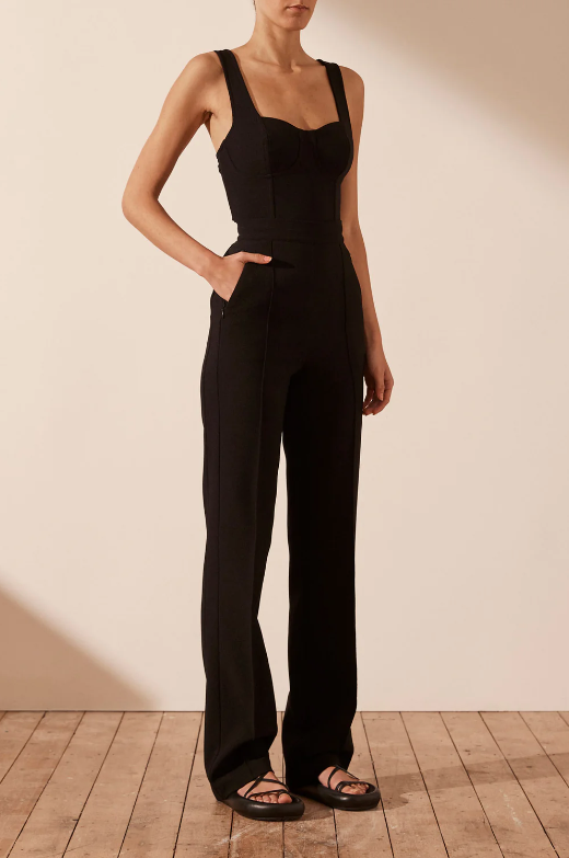 Shona Joy | Amura Side Panel Pant Black