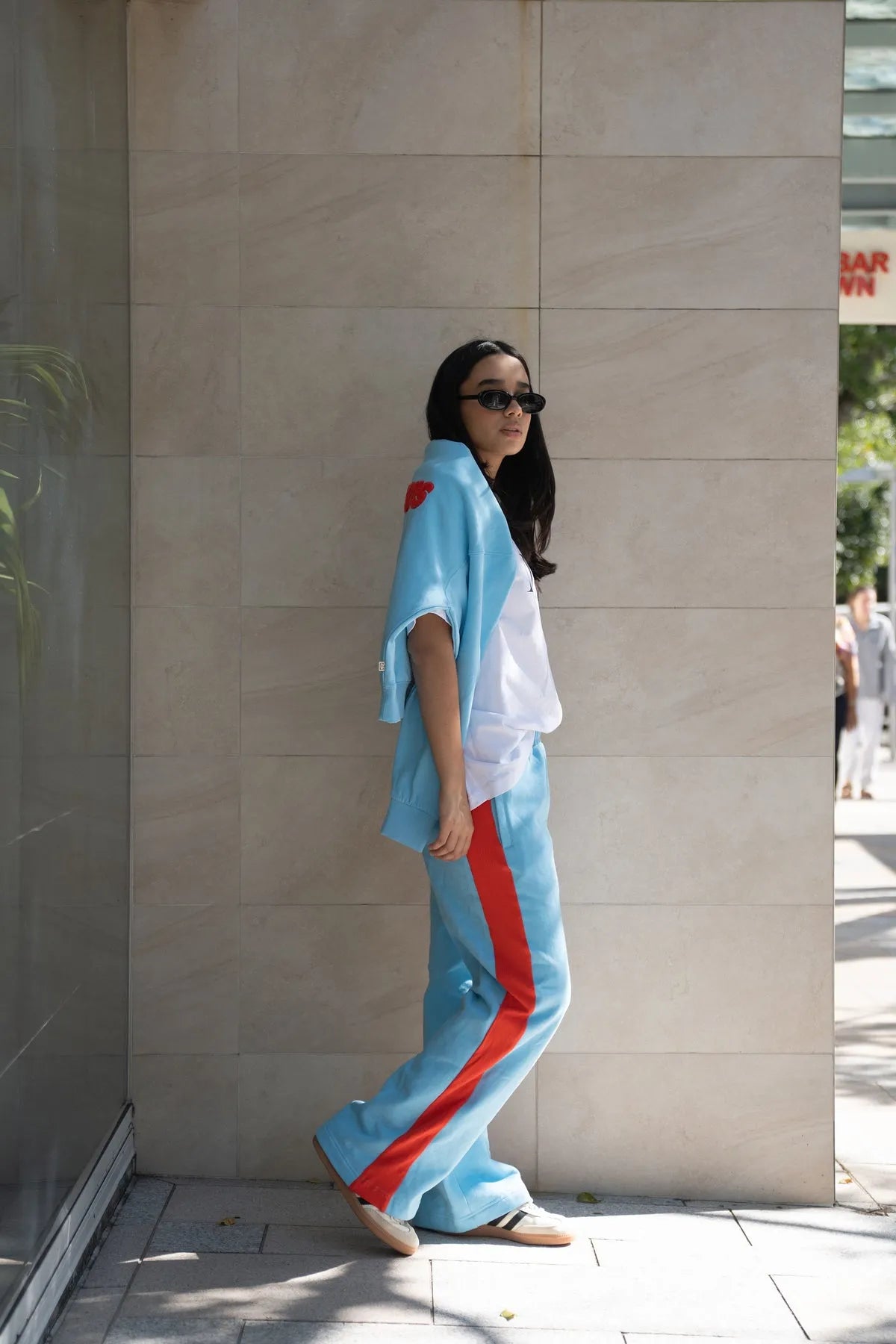 Araminta James | Classic Track Pant Ice Blue