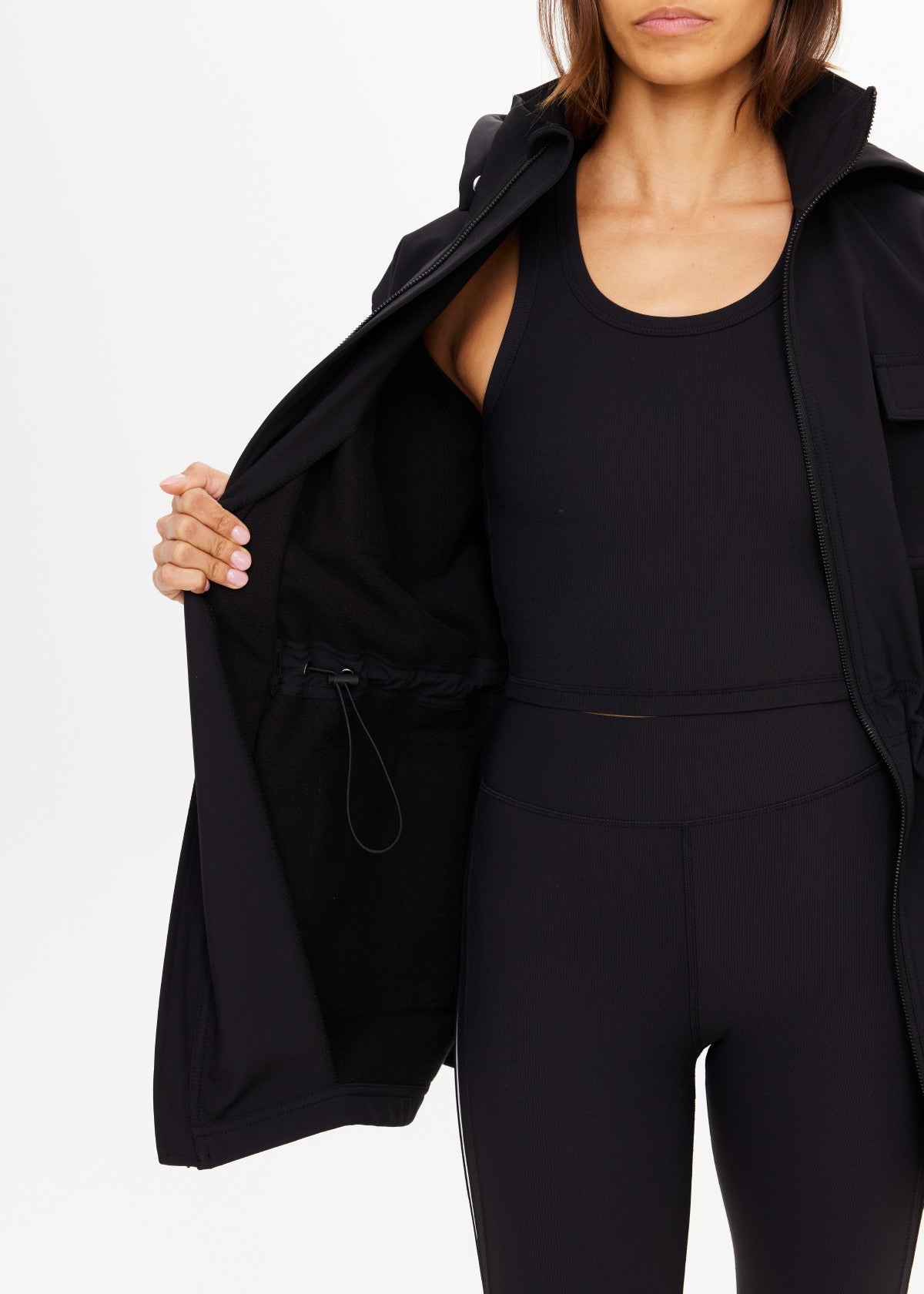 The Upside | Freddie Fleece Lined Anorak – Black