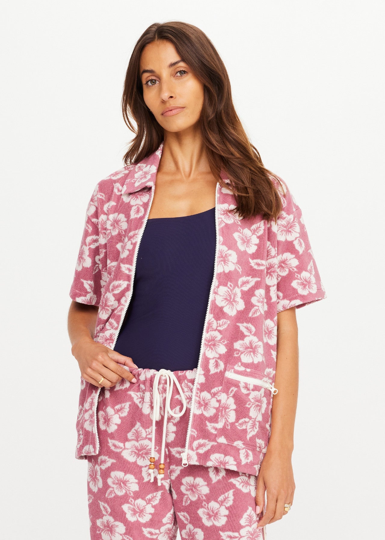 The Upside | Lahaina Cabana Zip Shirt