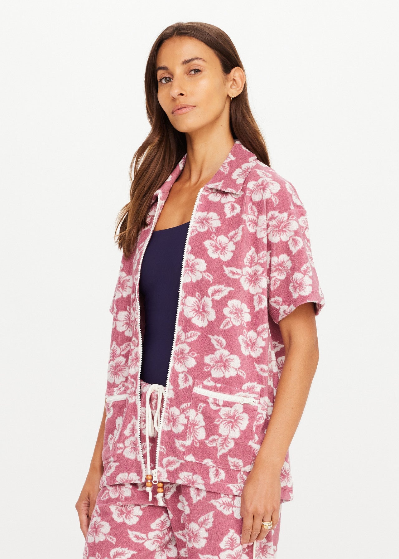 The Upside | Lahaina Cabana Zip Shirt