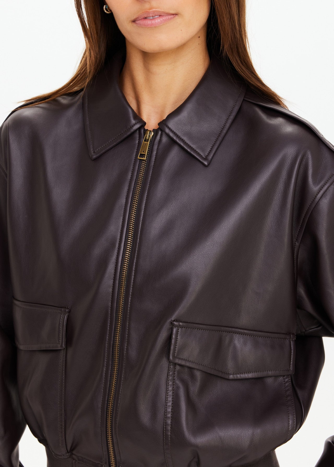 The Upside | Zariah Bomber Jacket - Ebony