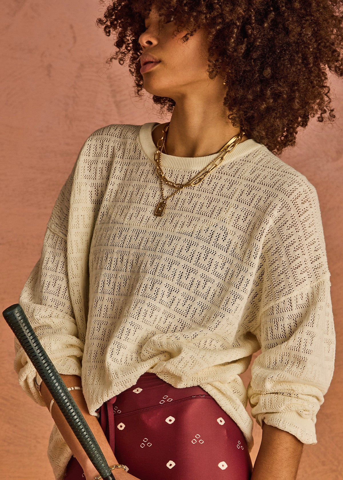 The Upside | Chennai Yelena Knitted Top – Cream