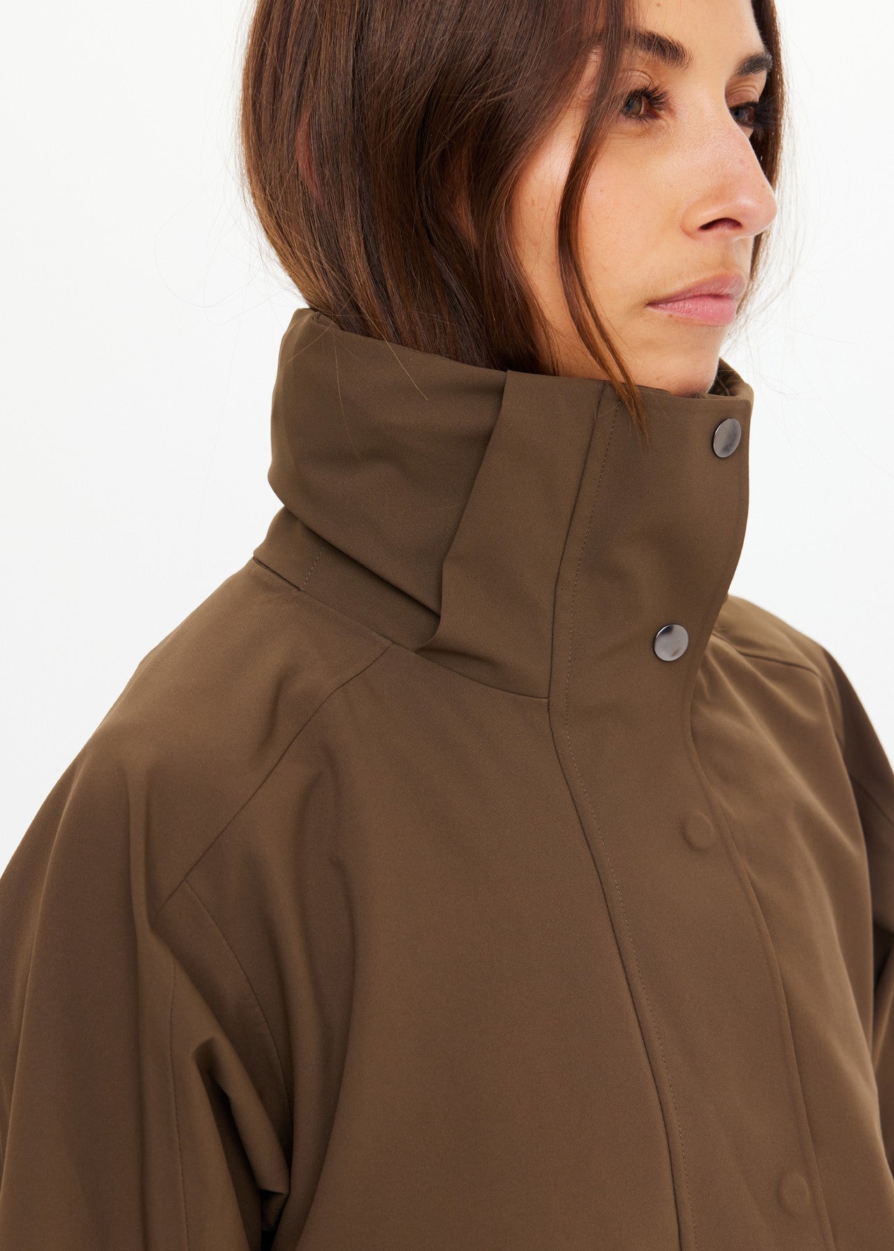The Upside | James Hooded Trench Coat – Olive
