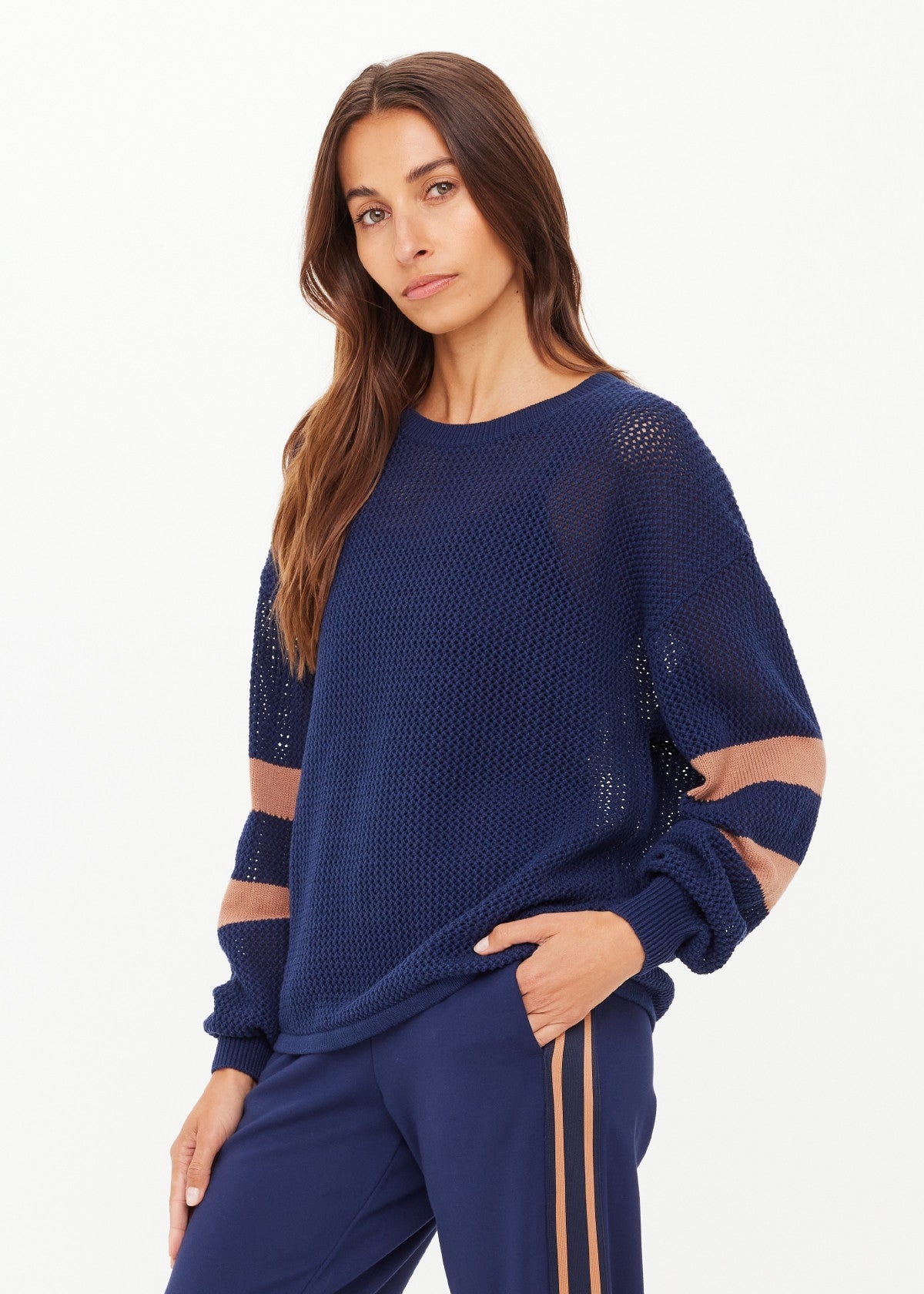 The Upside | Fenway Sebastian Knit Crew - Navy