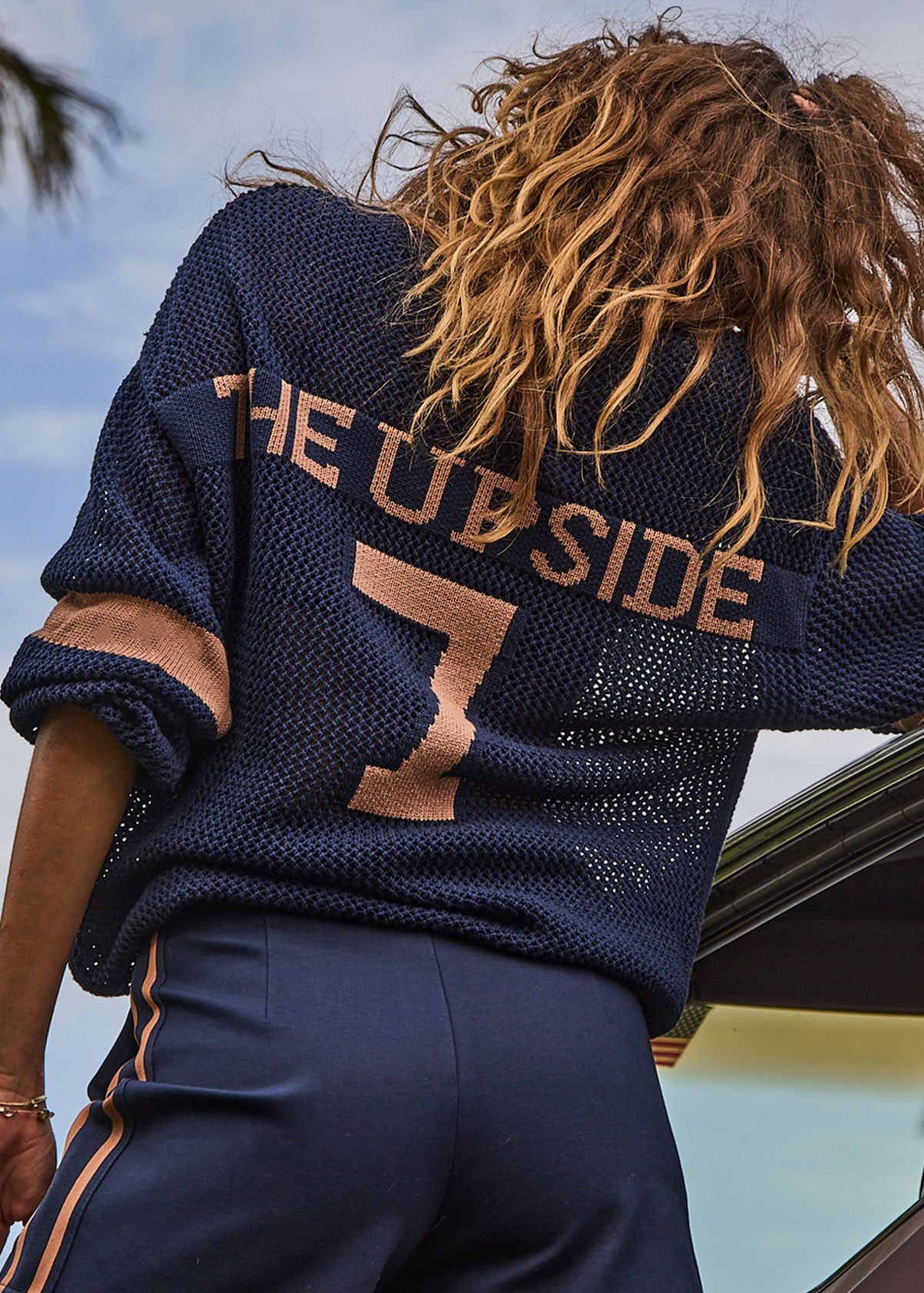 The Upside | Fenway Sebastian Knit Crew - Navy
