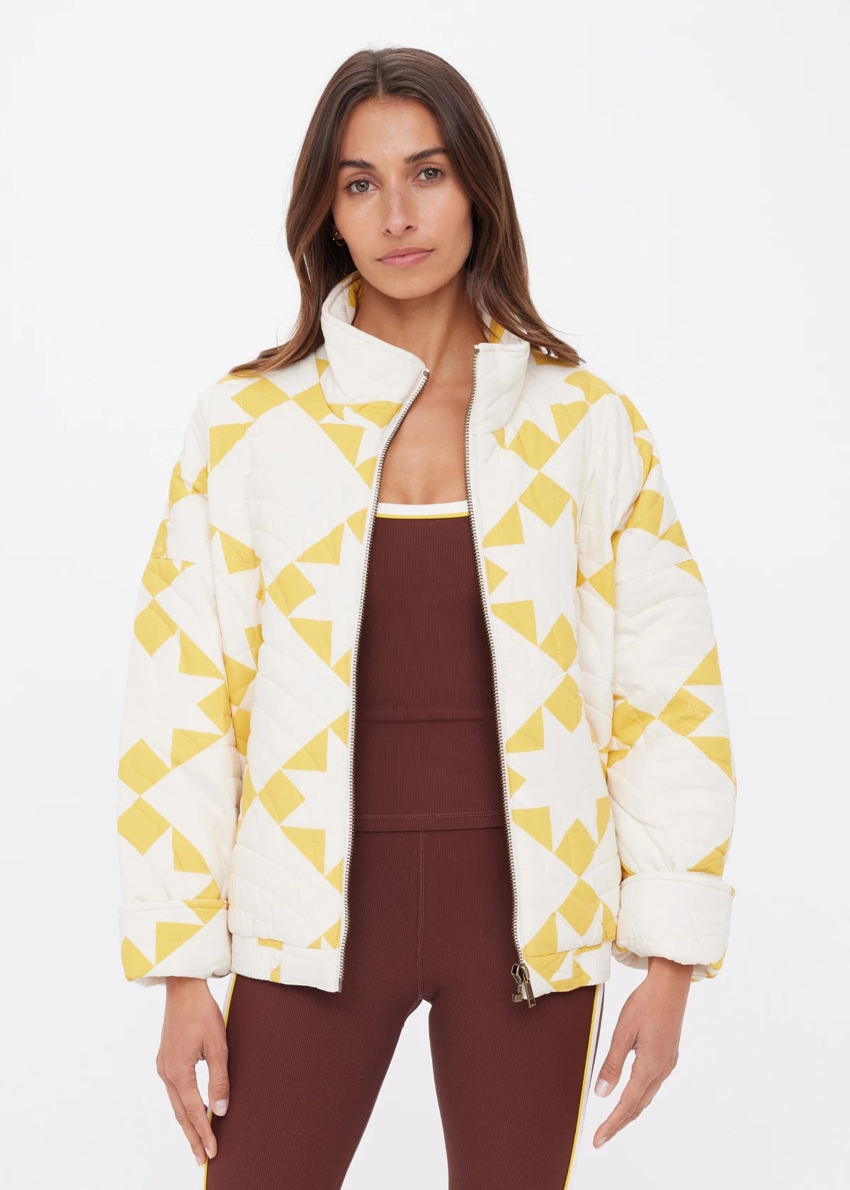The Upside | Etoile Carmen Quilted Jacket - Golden Sand