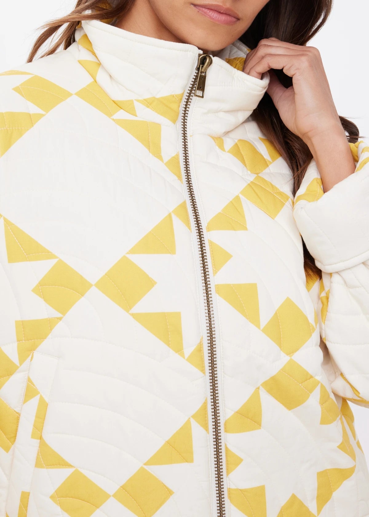 The Upside | Etoile Carmen Quilted Jacket - Golden Sand