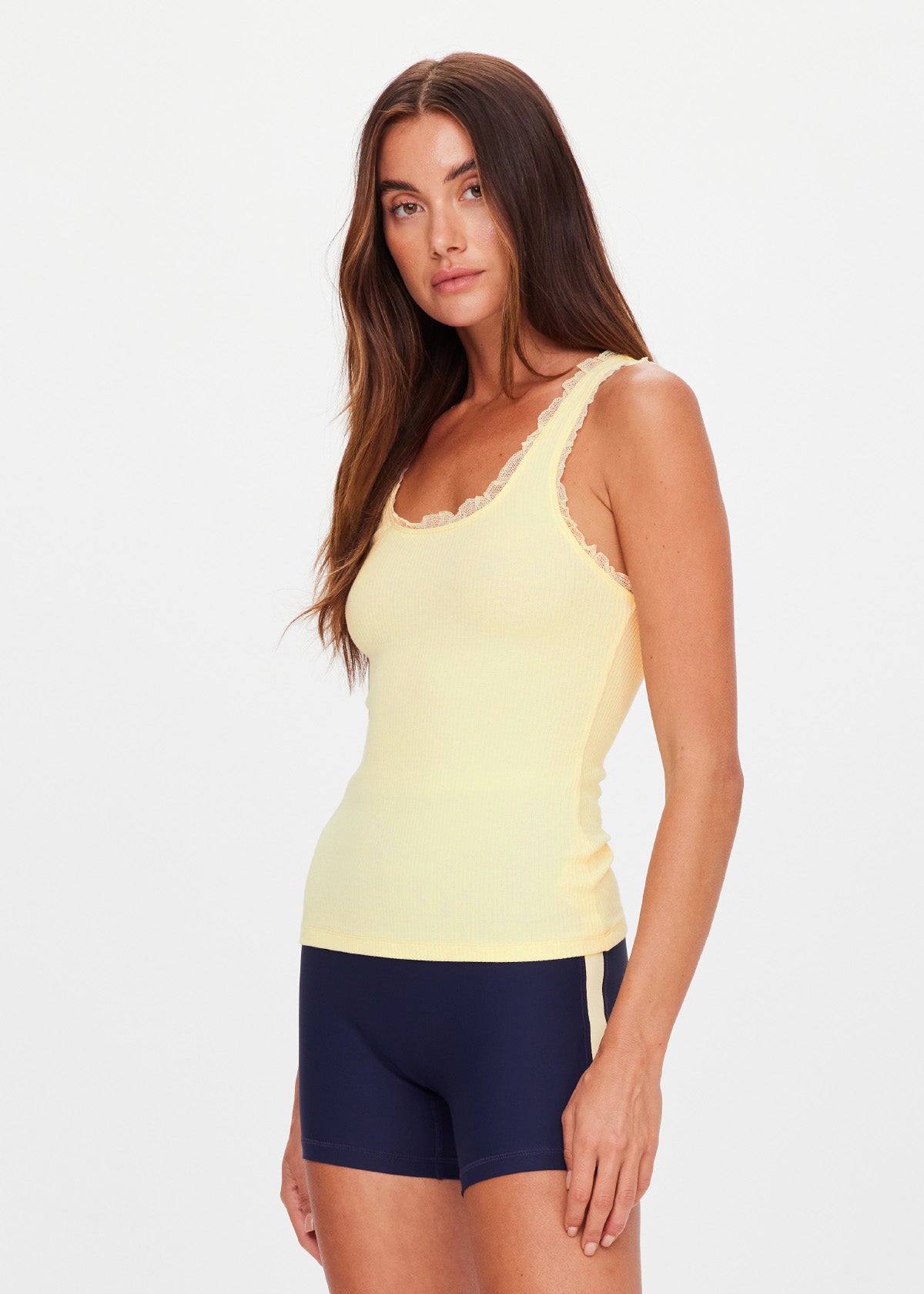 The Upside | Del Rey Pointelle Tank - Butter