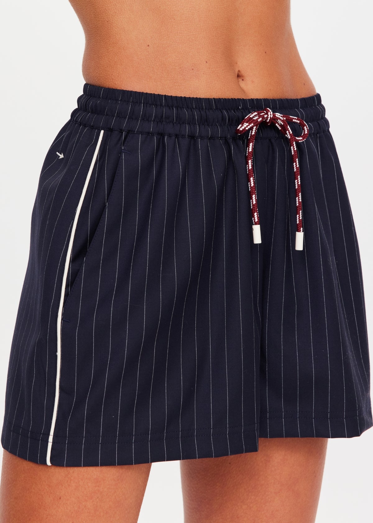 The Upside | Wool Iggy Short - Pinstripe
