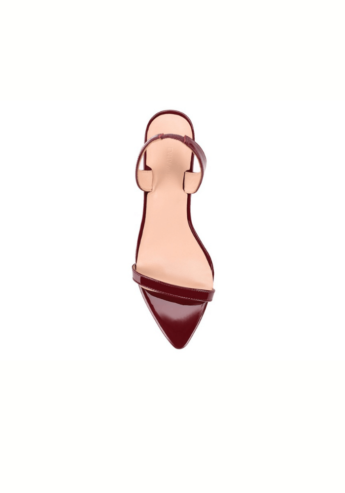 Lana Wilkinson | Cleo Sandal Wine Patent