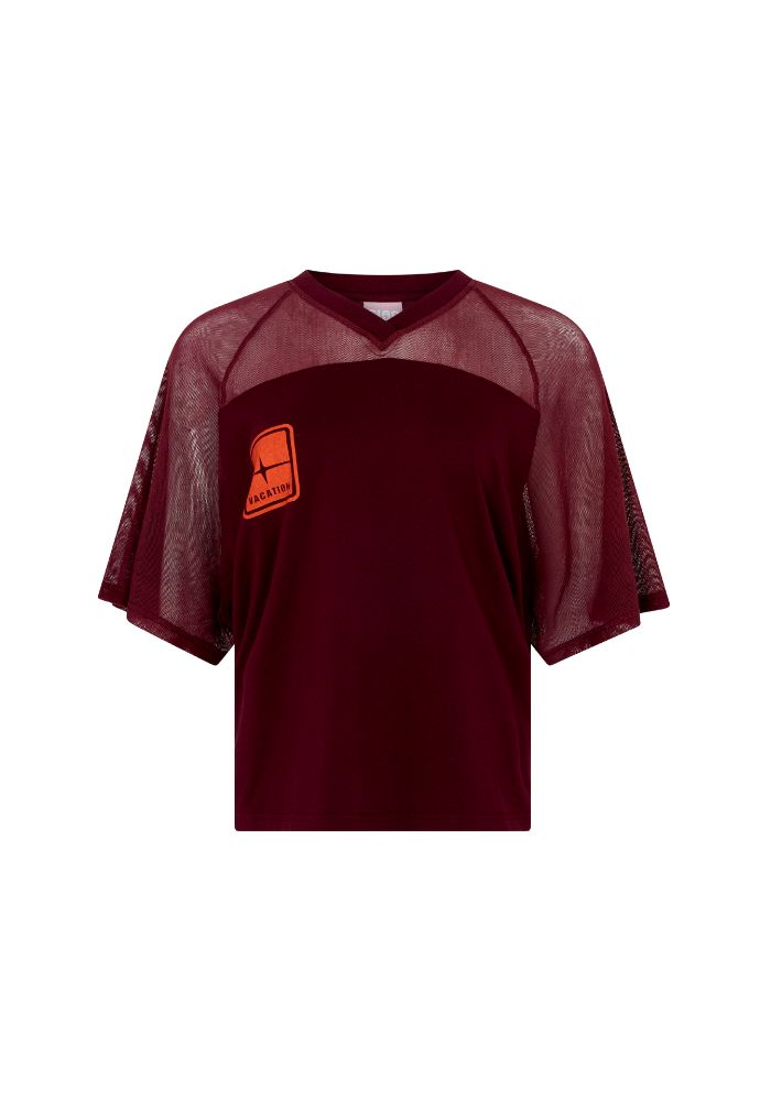 Ciao Ciao Vacation | Rix Mesh Raglan Crop Tee