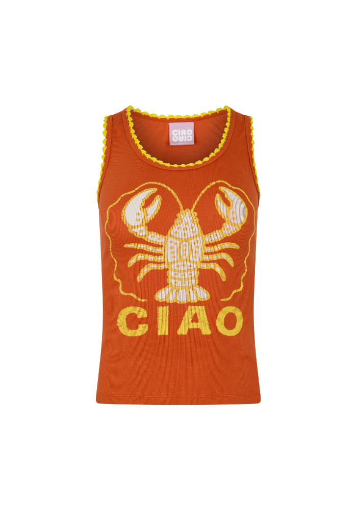 Ciao Ciao Vacation | Milos Lobster Rex Tank - Orange Rust