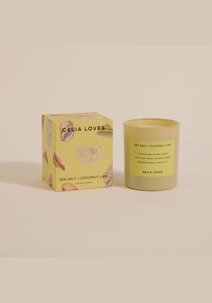 Cela Loves | Sea Salt + Coconut Lime Candle 395gms