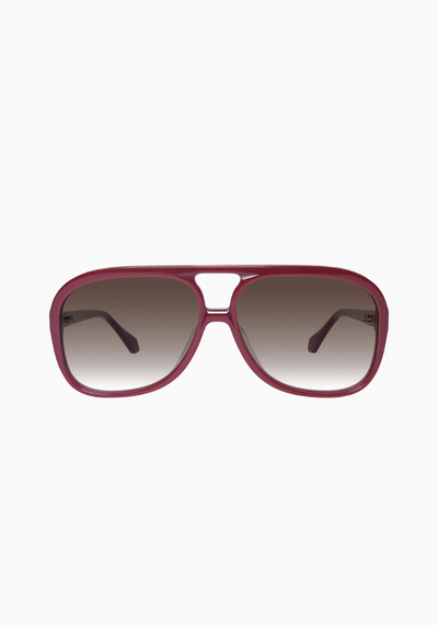 Valley | Bang Bang - Burgundy w. Gold Metal / Brown Gradient Lens