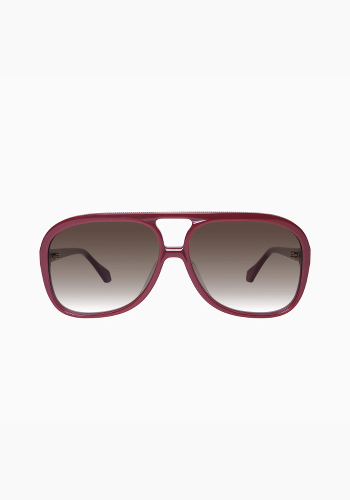 Valley | Bang Bang - Burgundy w. Gold Metal / Brown Gradient Lens
