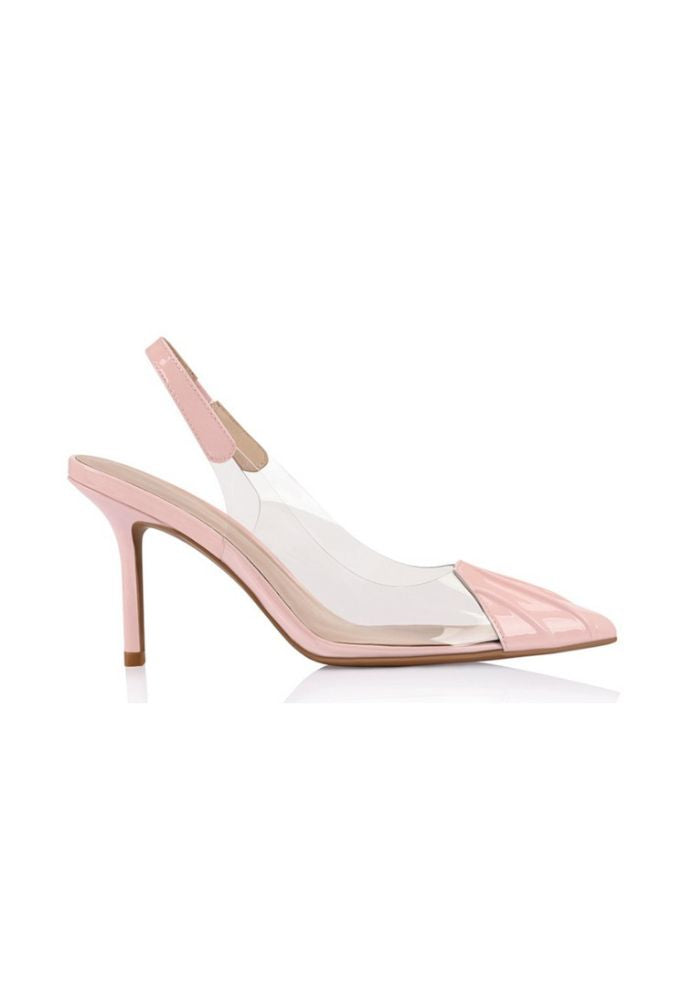 Lana Wilkinson | Remi Pump Vinylite & Pink Patent Leather