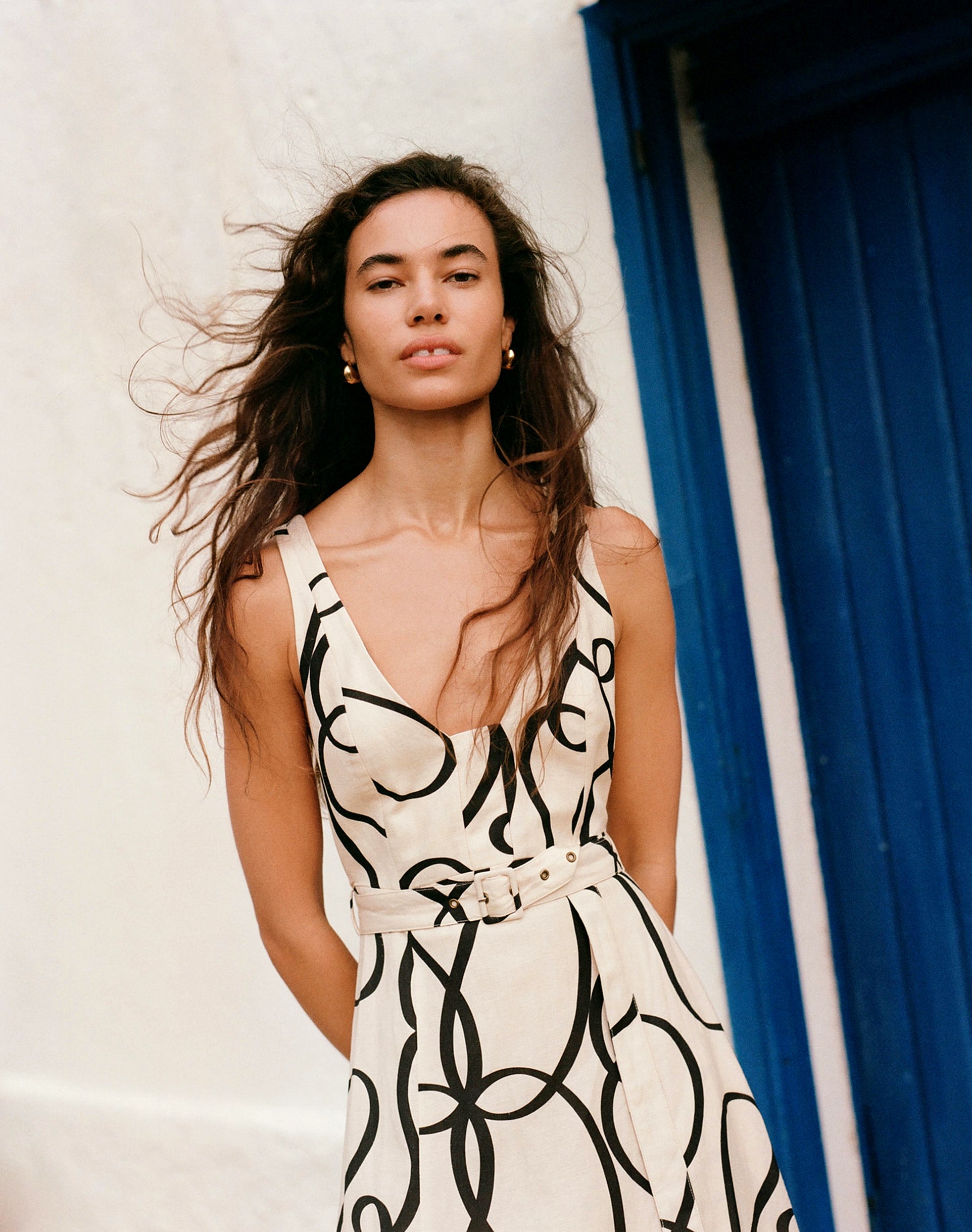 Shona Joy | Vietri Plunged Panelled Midi Dress
