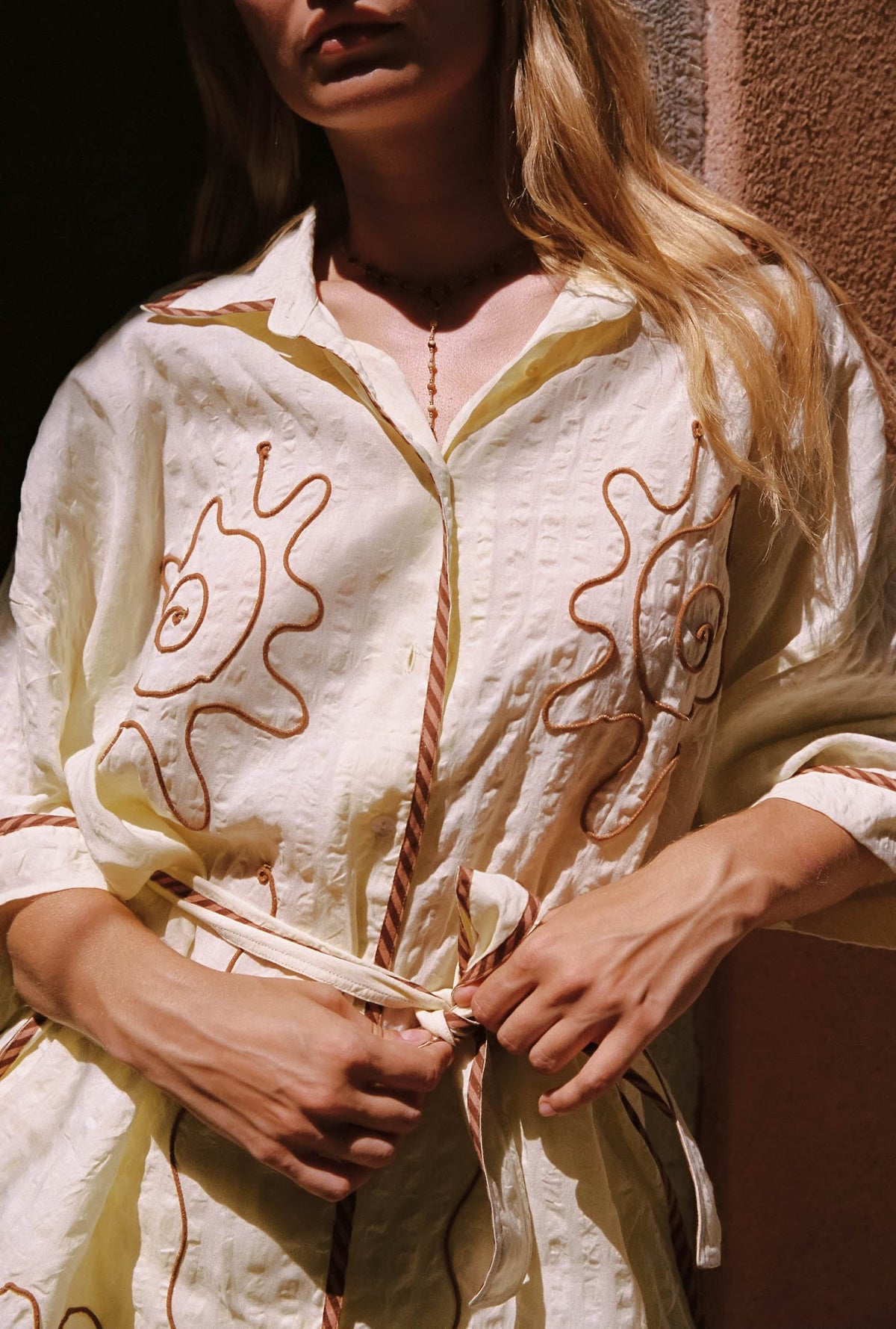 Kinga Csilla | Cloud Check Token Shirt - Butter
