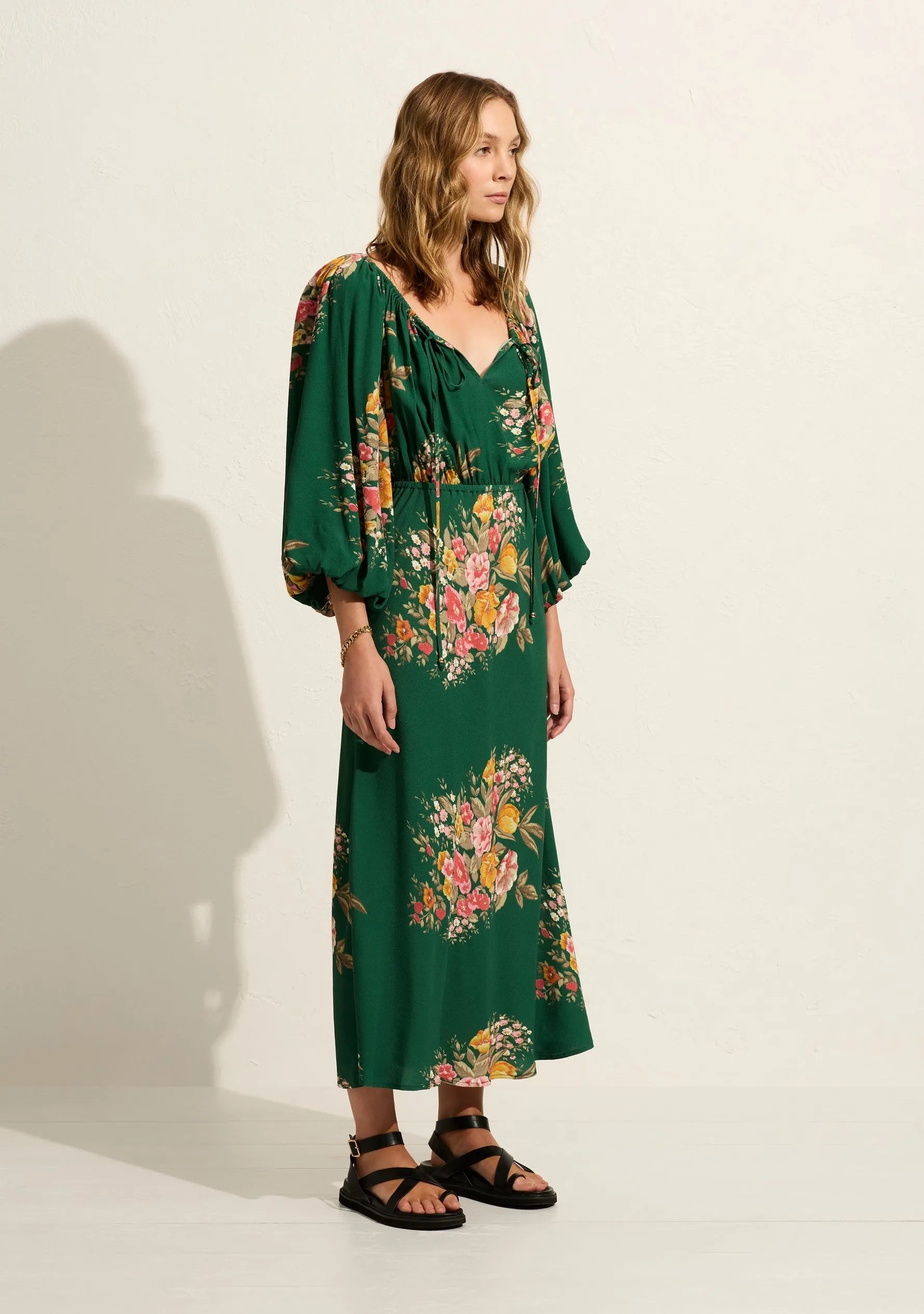 Auguste The Label | Zelda Midi Dress - Emerald Green