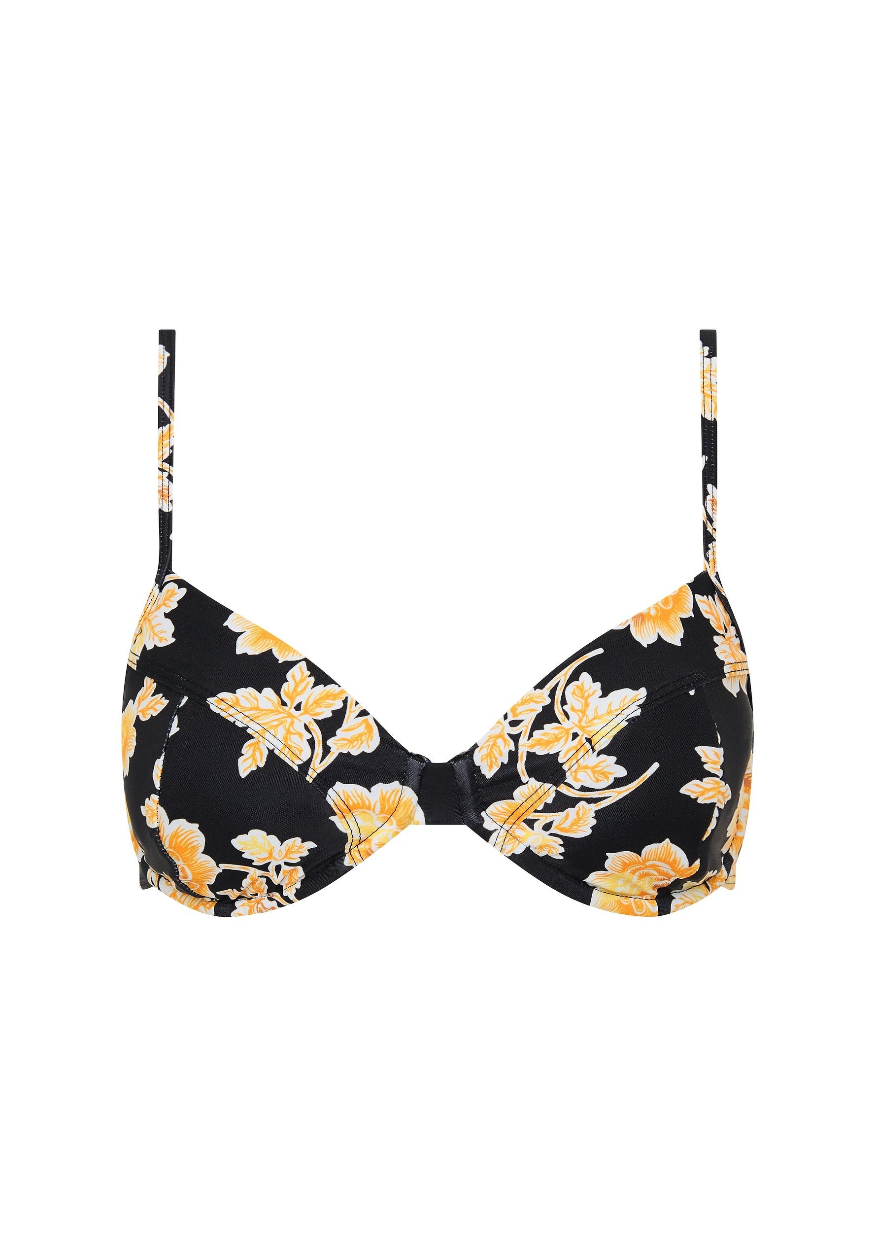 Auguste The Label | Sculpt Bikini Top - Black Charmed Chintz