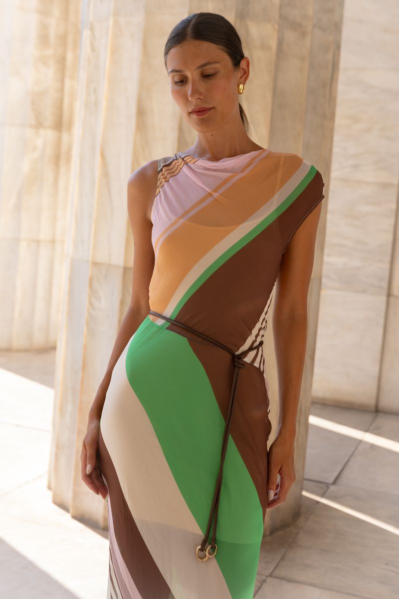 Roame | Capri Maxi Dress - Tango Stripe