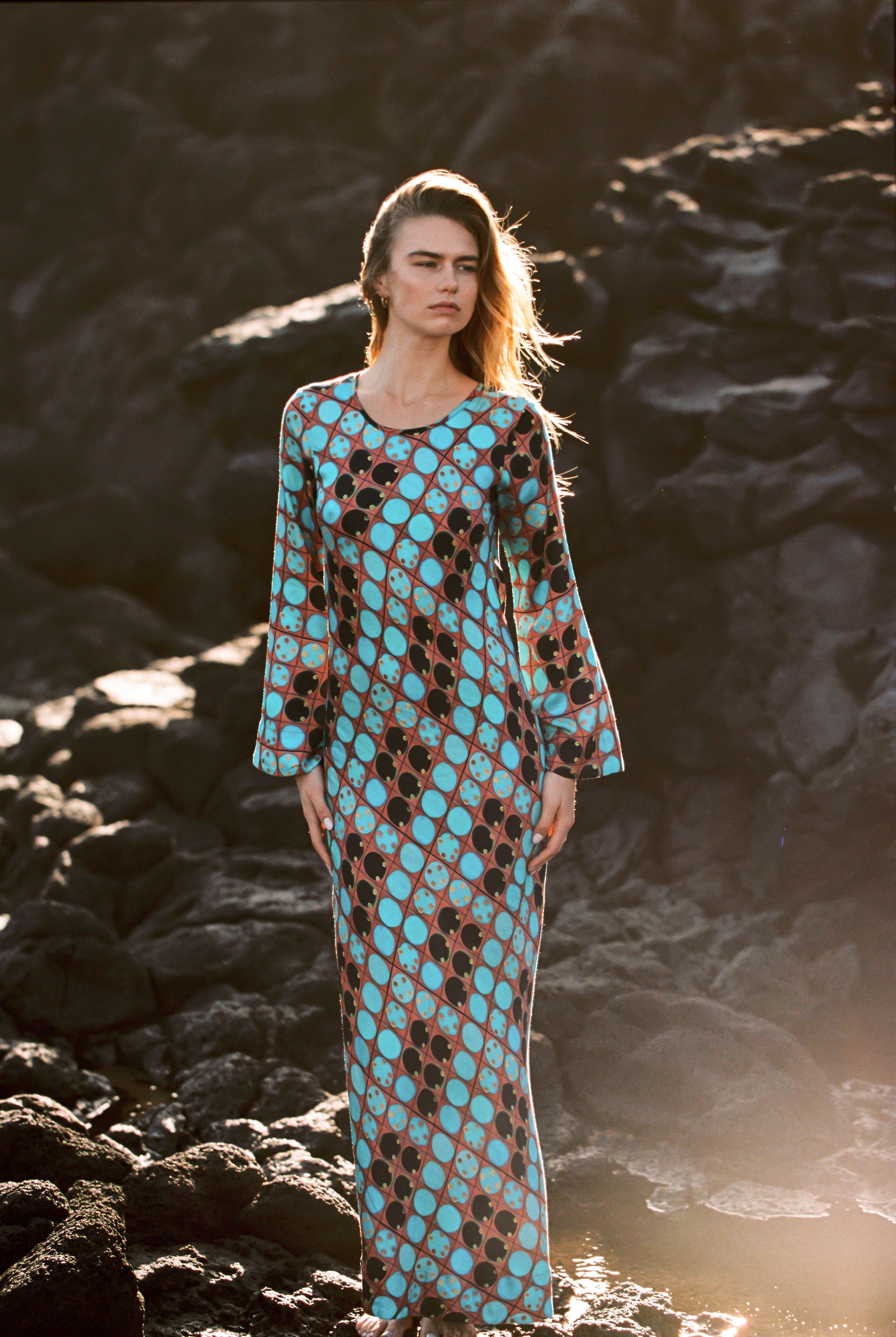 Kinga Csilla | Archaic Olive Maxi Dress