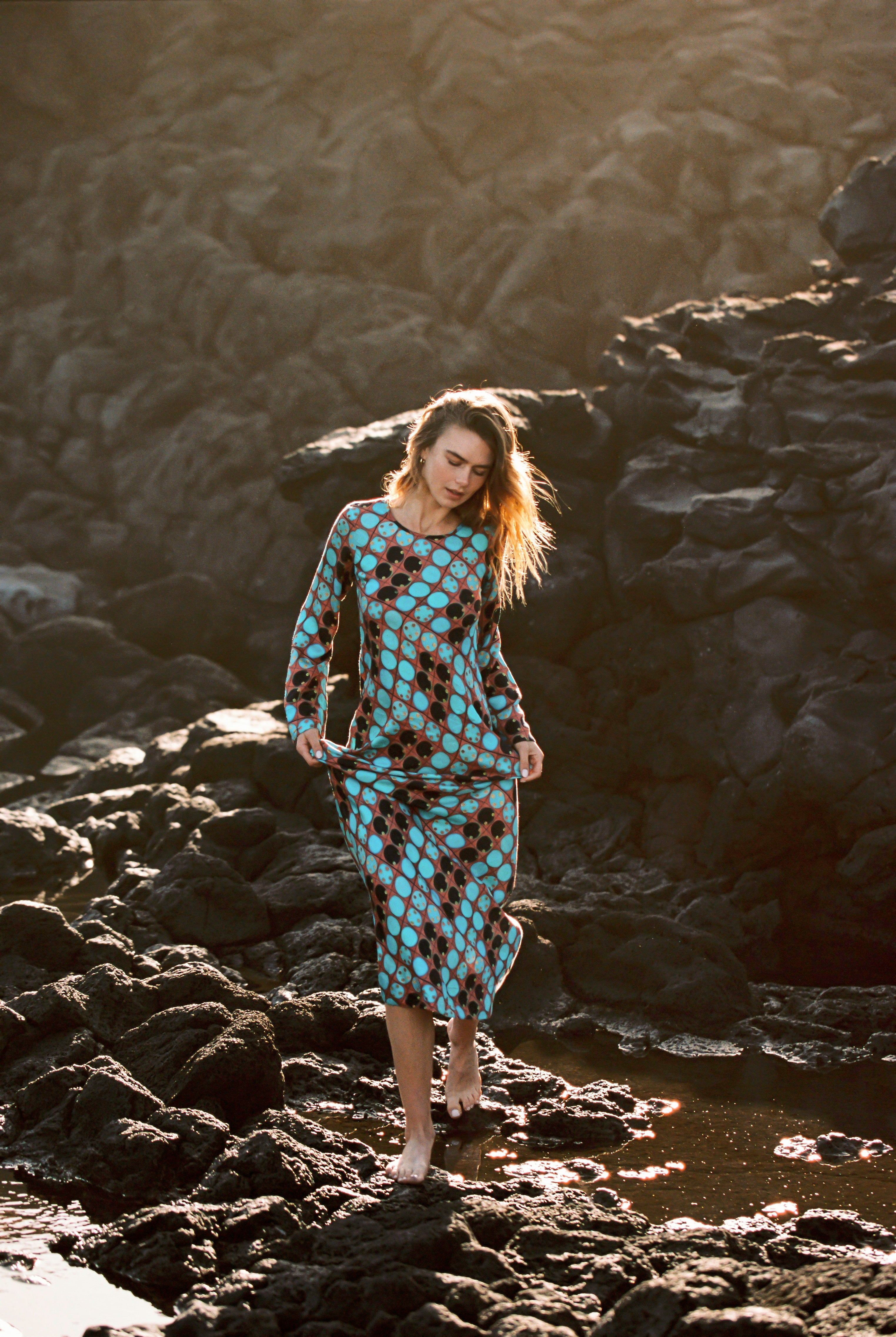Kinga Csilla | Archaic Olive Maxi Dress
