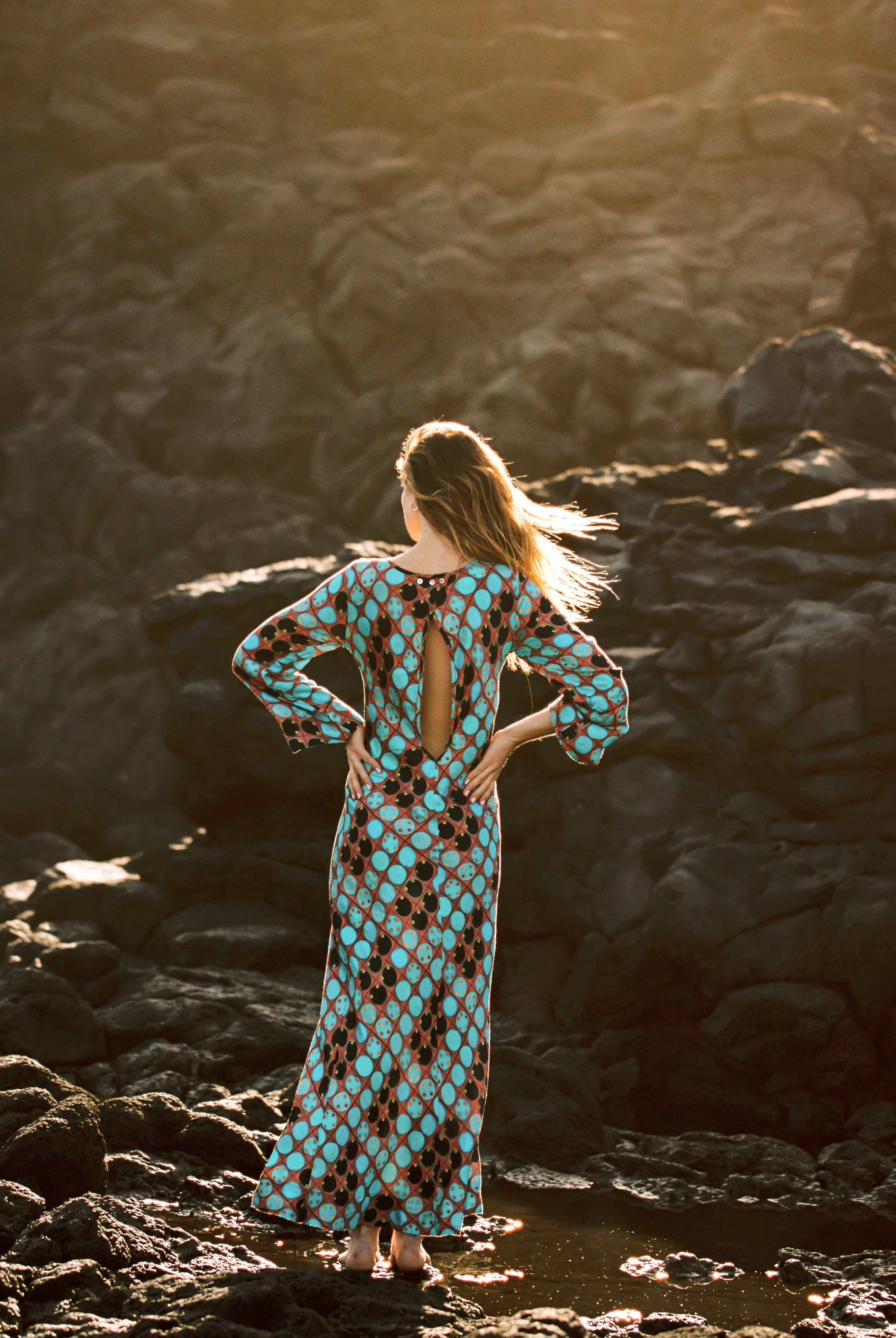 Kinga Csilla | Archaic Olive Maxi Dress