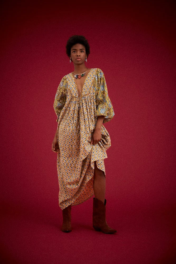 Kinga Csilla | Zoya Block Print Marrakech Dress