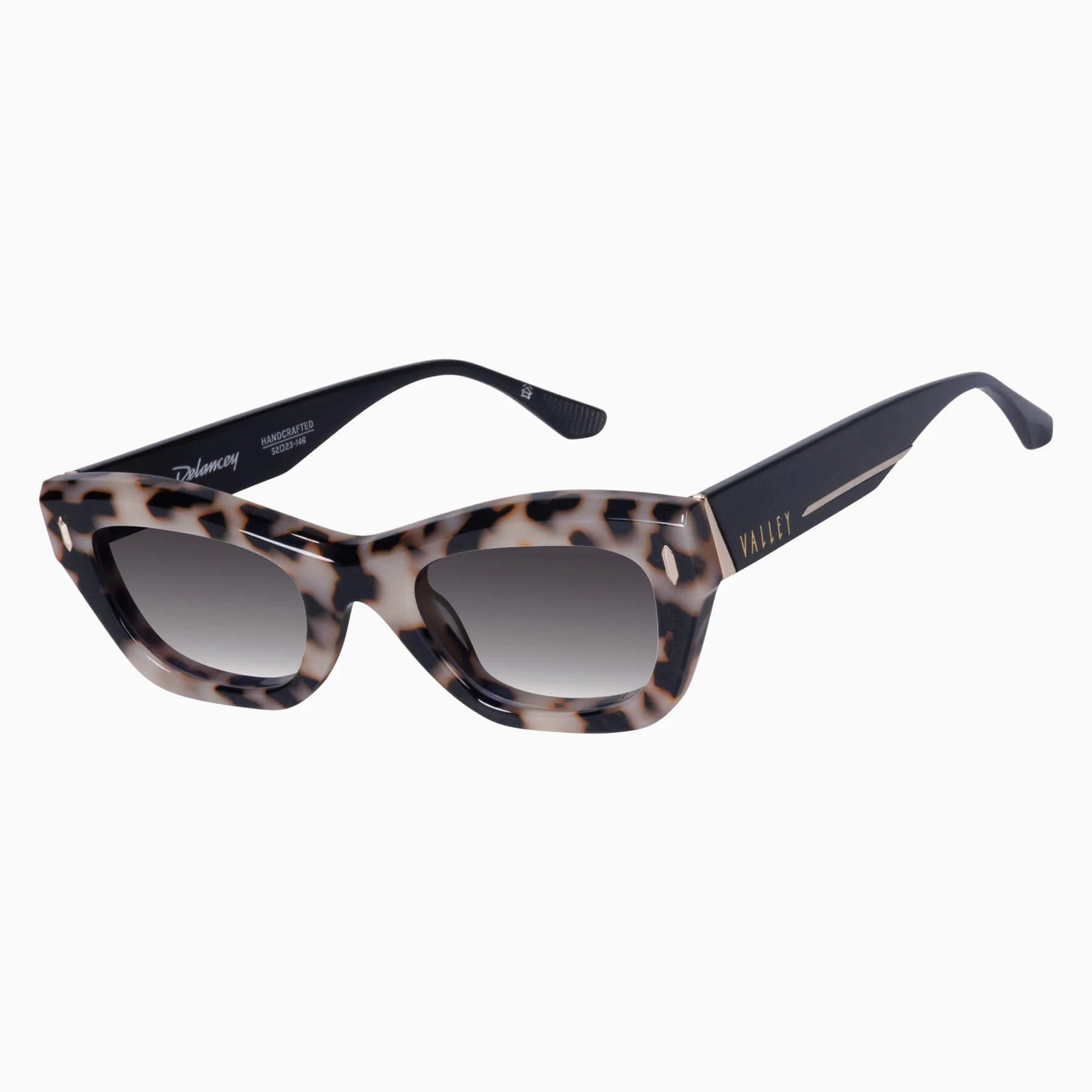 Valley | Delancey - Cookie Tort w. Gold Metal / Black Gradient Lens