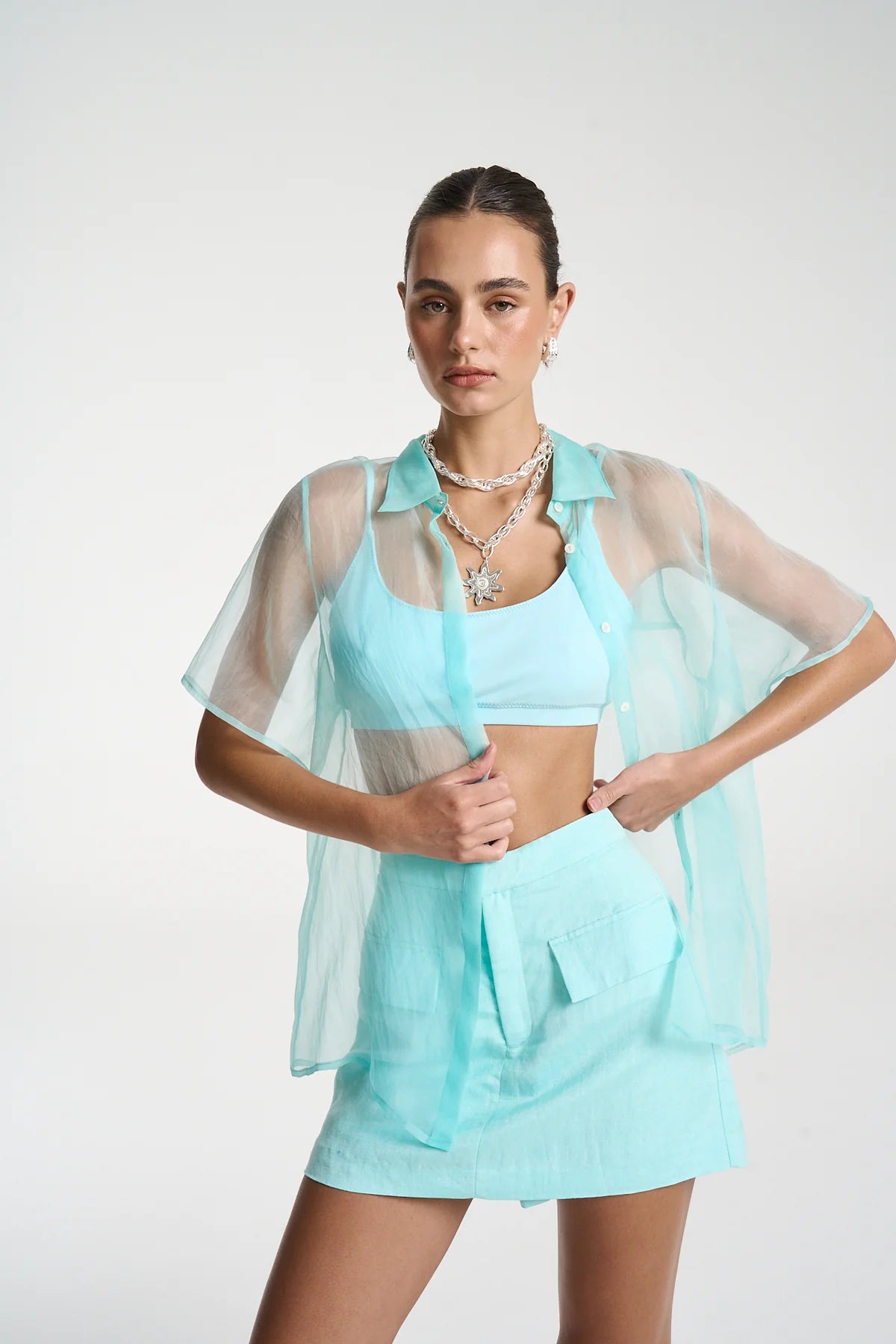 Summi Summi | Romeo Shirt - Aqua