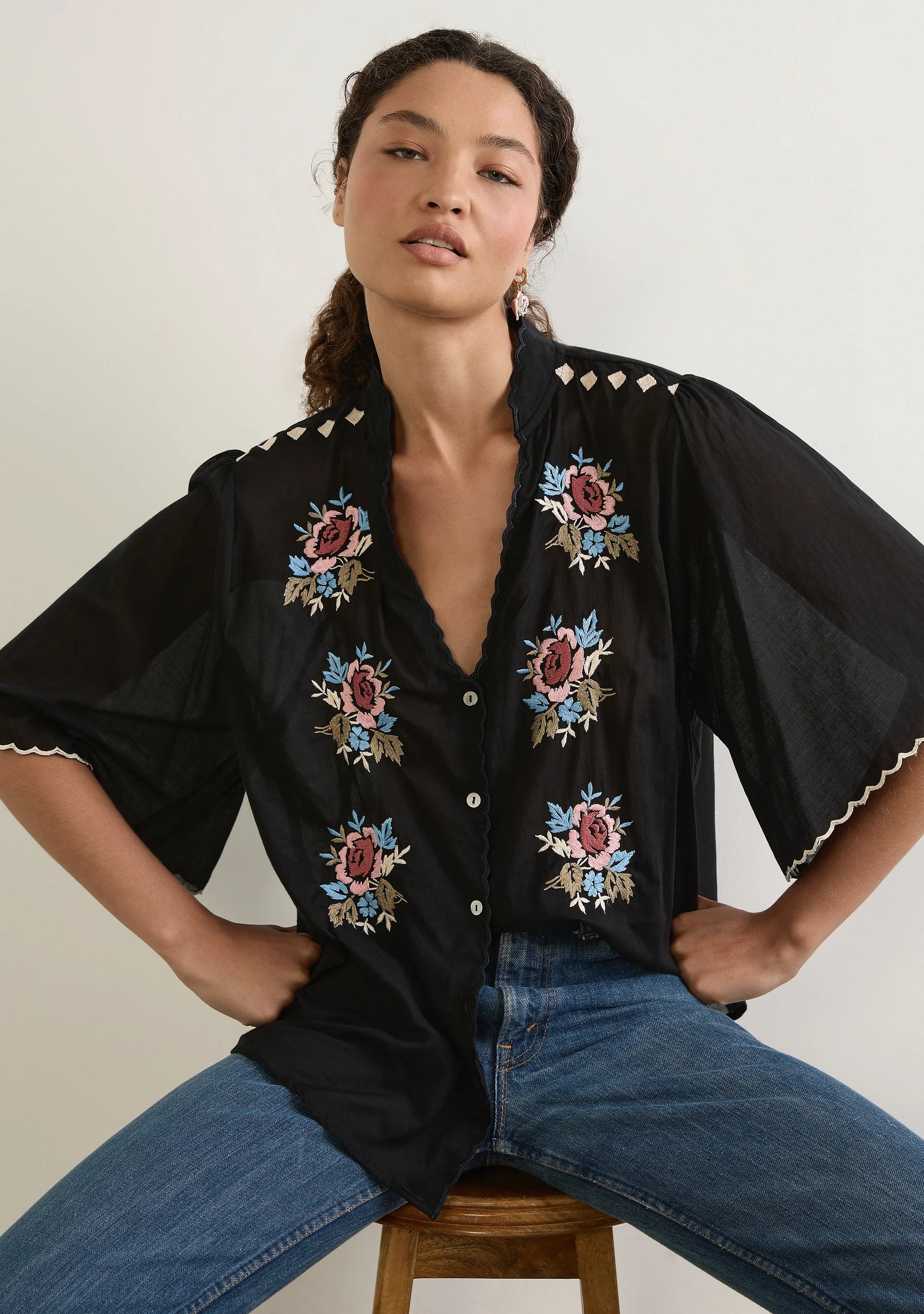 Auguste The Label | Arabella Blouse - Black