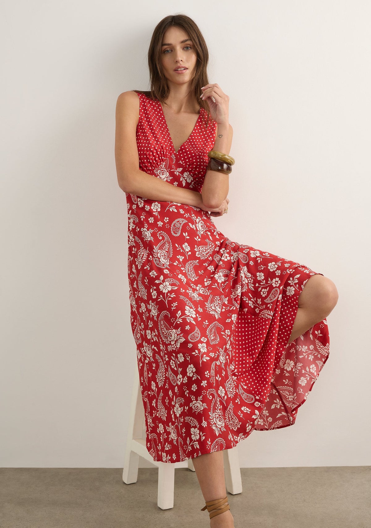 Auguste The Label | Rochelle Midi Dress - Sterling Red