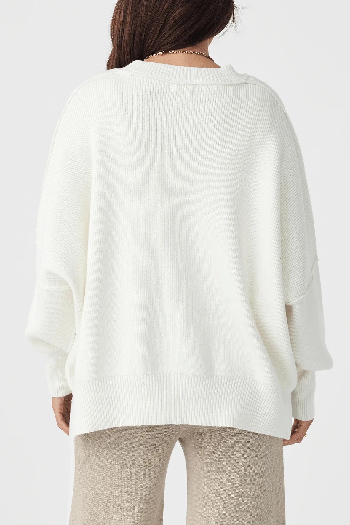 Arcaa Movement | Harper Organic Knit Sweater - Cream