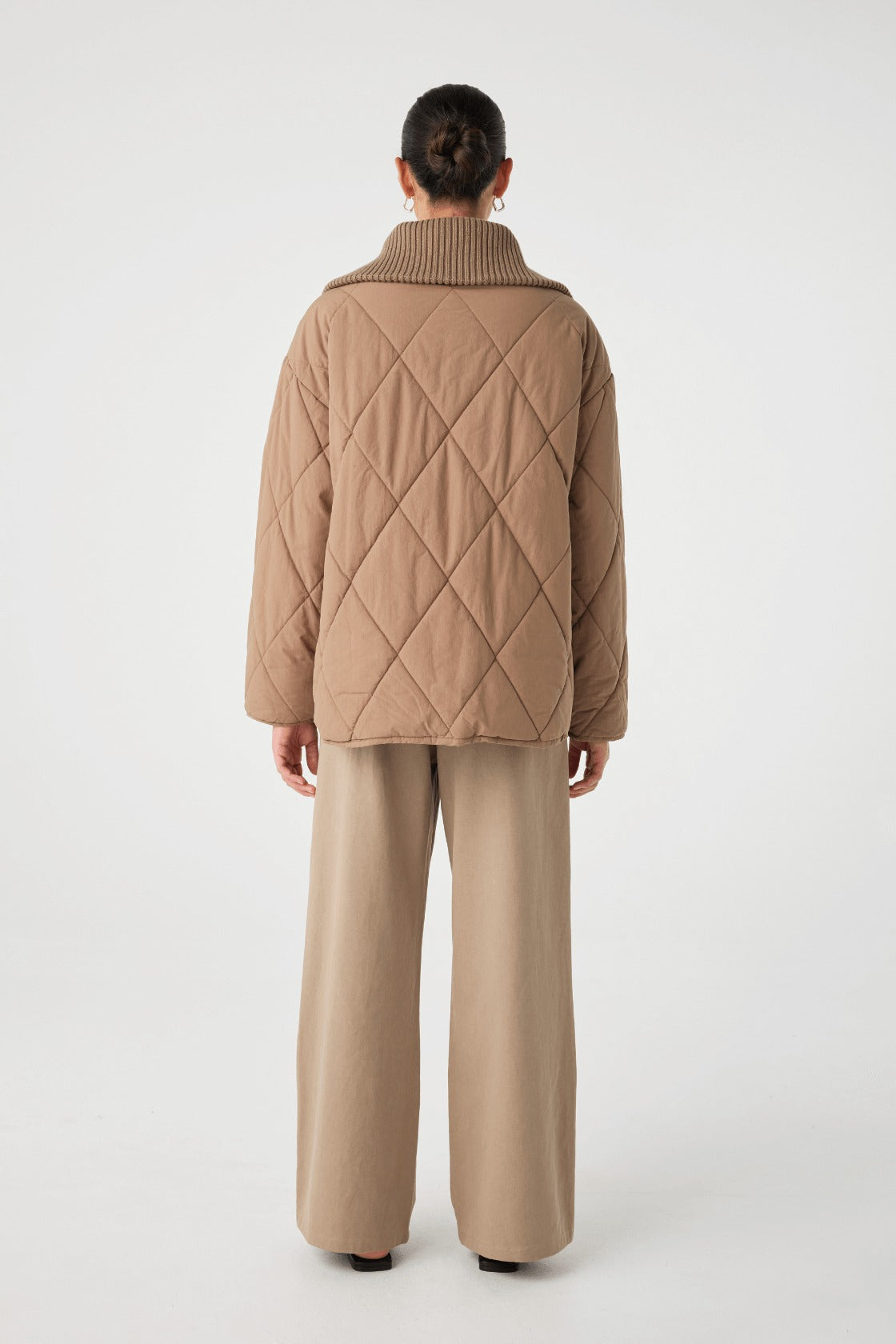 Arcaa Movement | Reece Quilted Jacket - Taupe