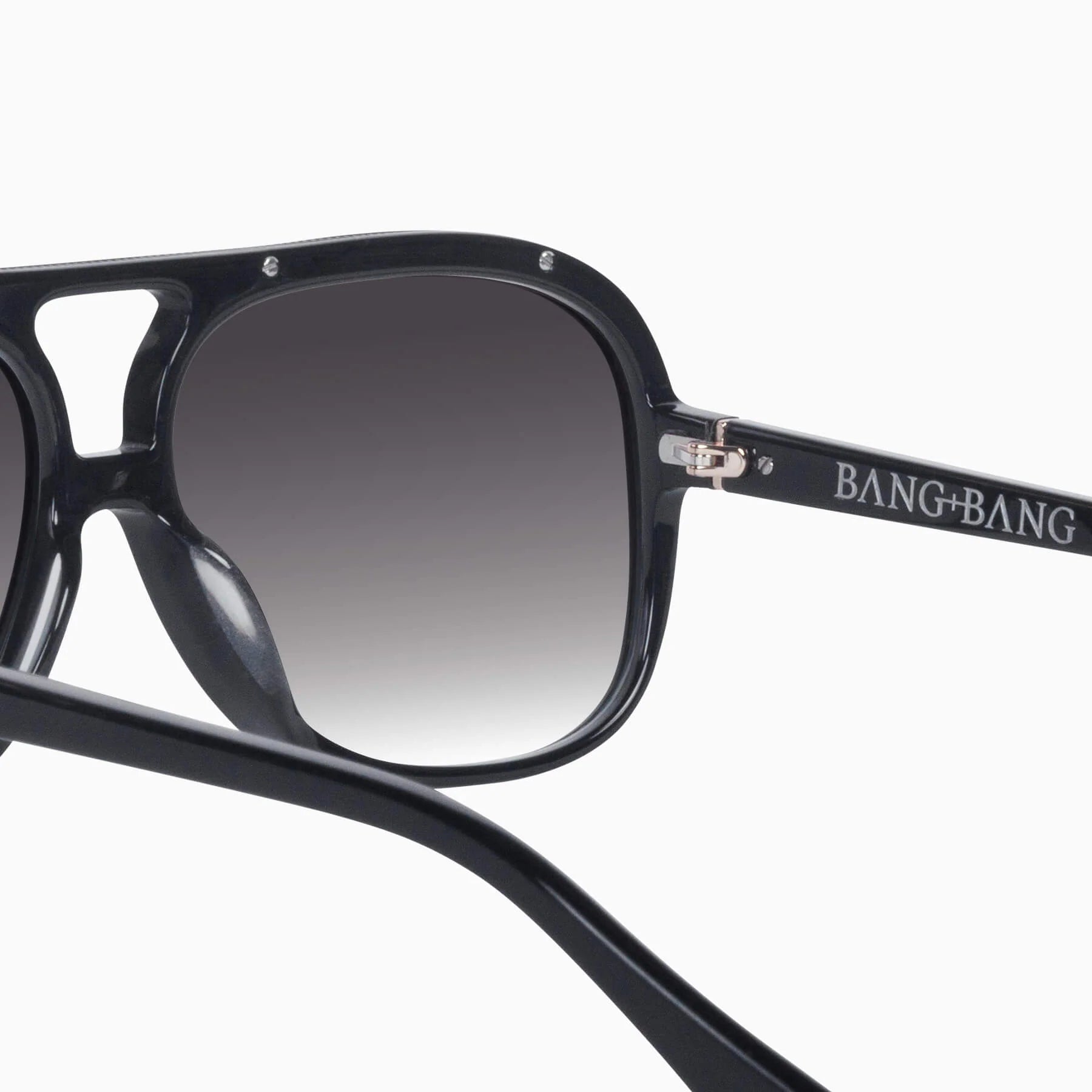 Valley | Bang Bang  Gloss Black w. Gold Metal / Black Gradient Lens