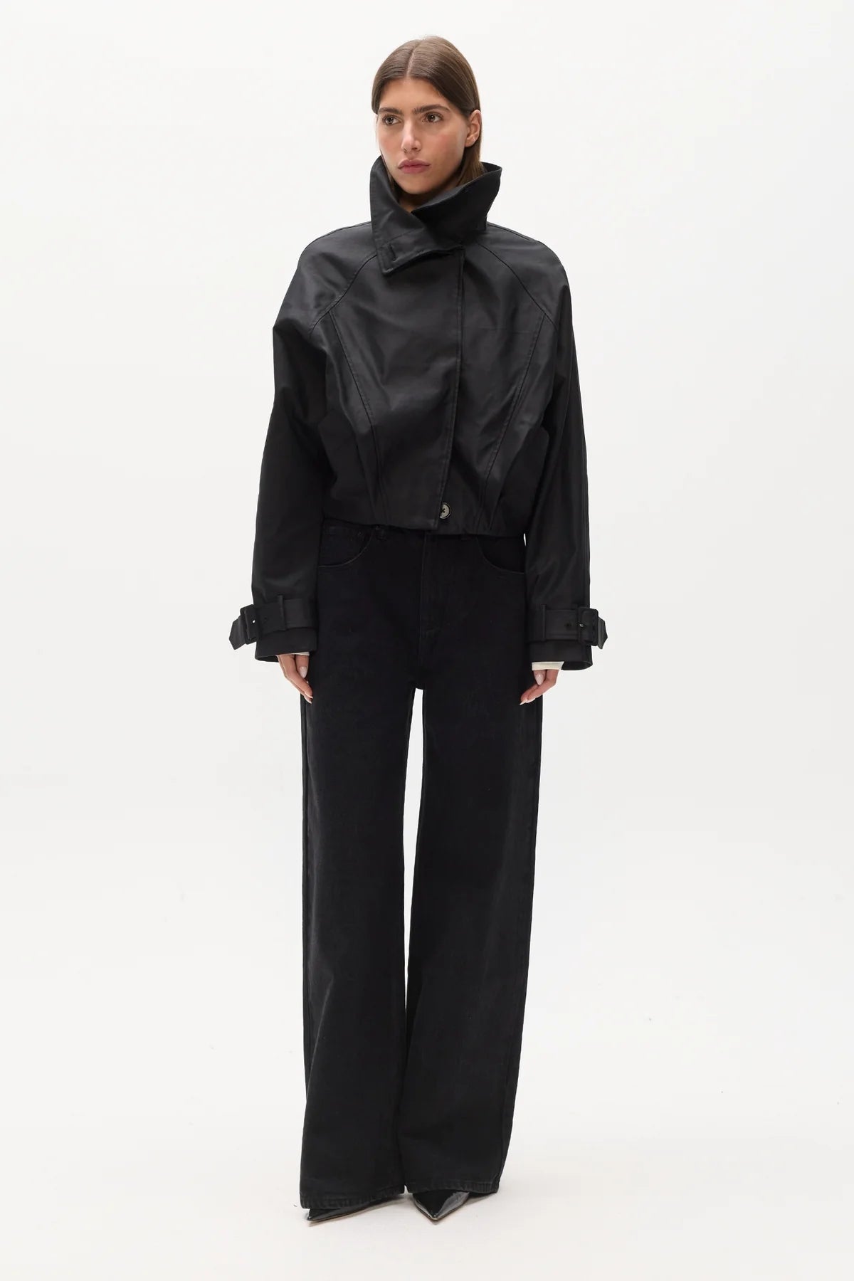 Bayse Brand | Koa Cropped Coat - Black