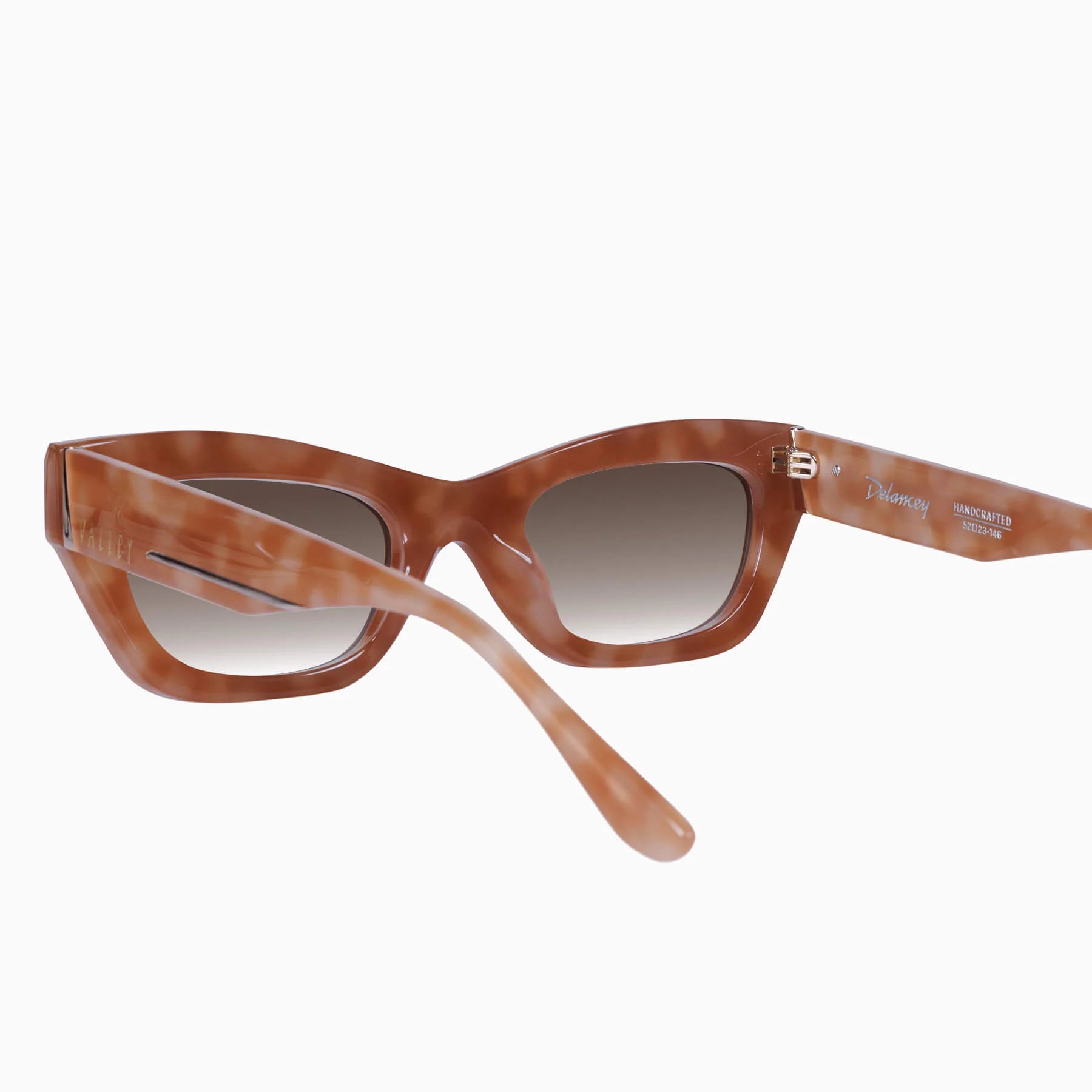 Valley | Delancey - Pastel Tort w. Gold Metal / Brown Gradient Lens