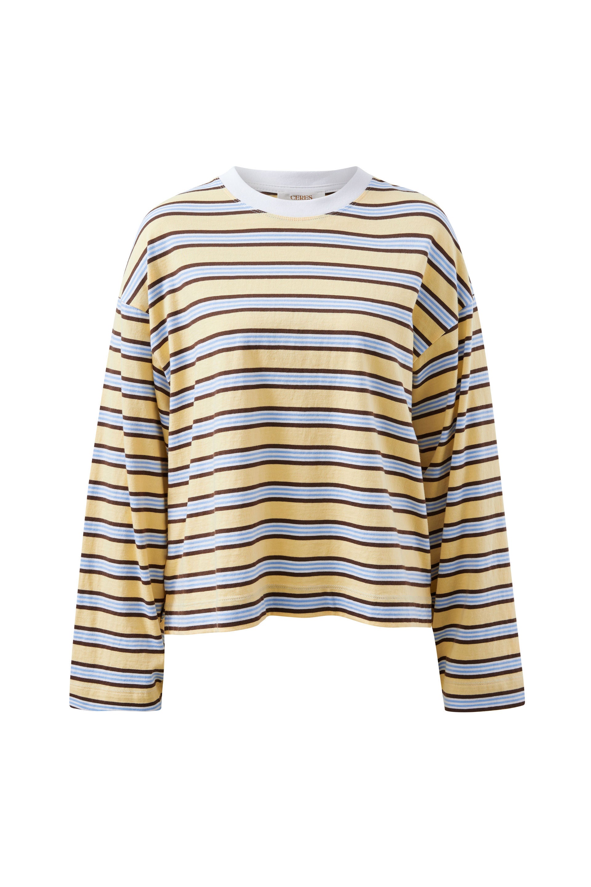 Ceres Life | Beau Long Sleeve Slouchy Tee - Butter